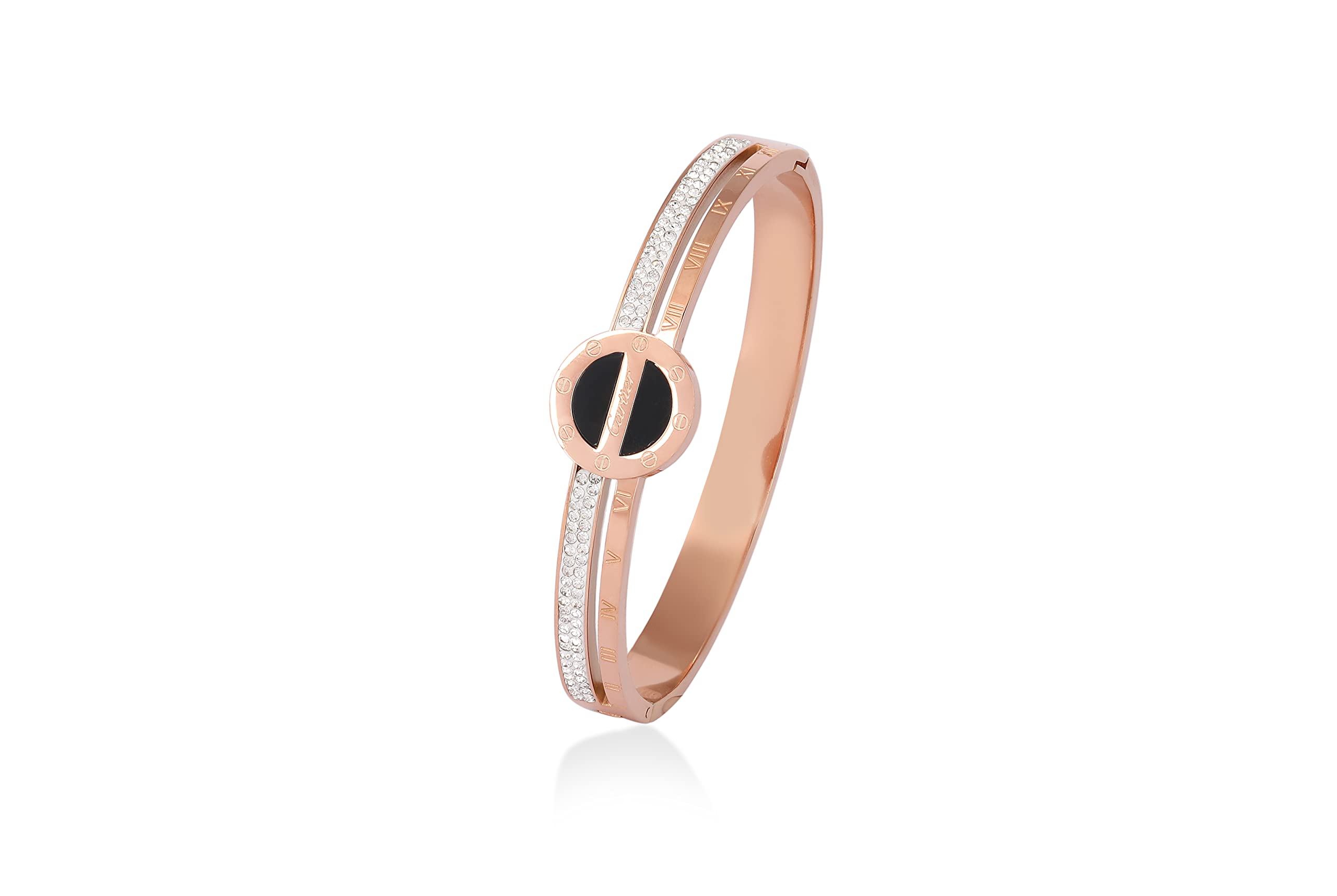 Trendy Rose Gold Butterfly Bracelet for Women - Elegant Love Jewelry with Clear Crystals | Birthday Gift for Women & Girls | Perfect for Date Nights, Parties & Special Occasions