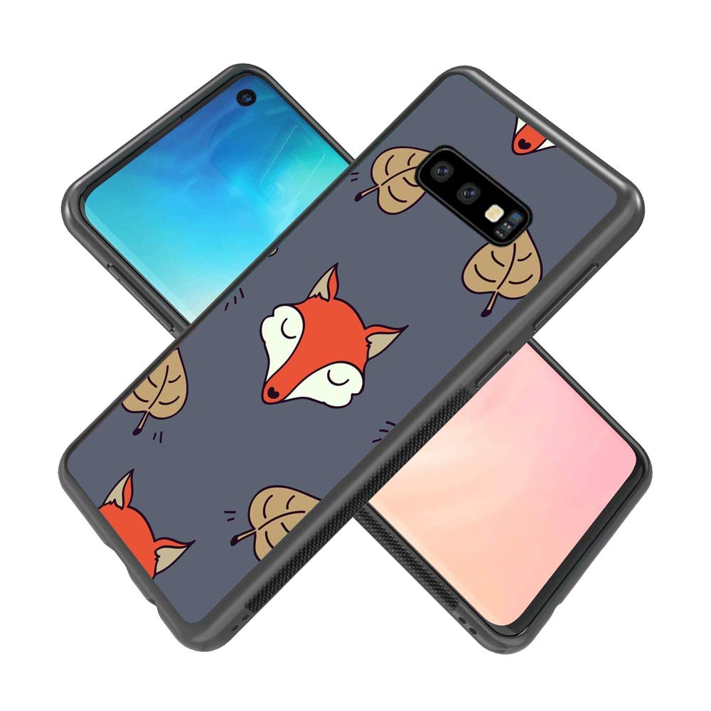 DragonCat Fox Samsung Galaxy S10e Case - Hard Shell Back Cover with Tire Pattern, Soft Edge TPU + PC Material, Black Protective Phone Case for Samsung Galaxy S10e - Perfect for Outdoor Adventures and Daily Use