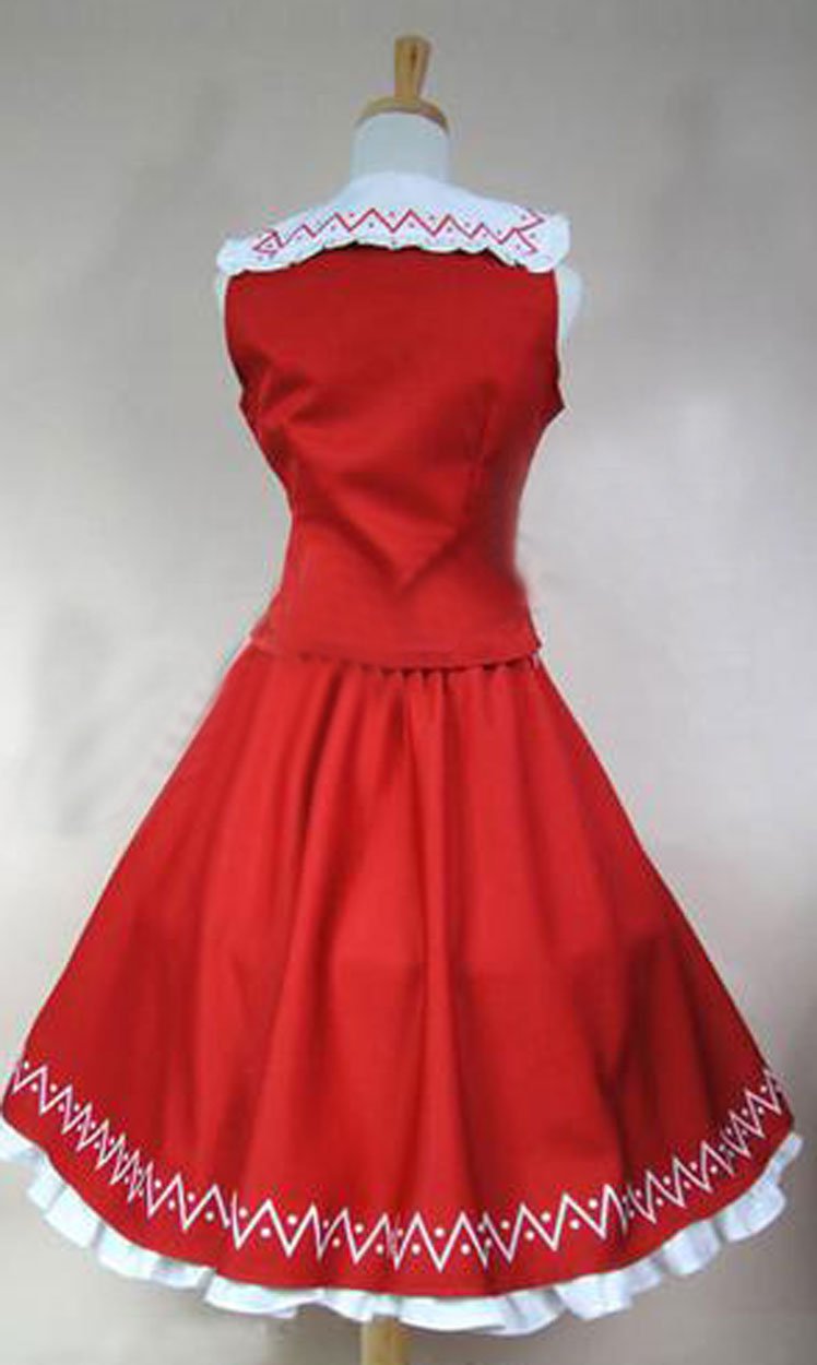 Anime Hakurei Reimu Dress Uniform Cosplay Costume - High Quality Replica for Touhou Project Fans | Perfect for Conventions, Halloween & Cosplay Events