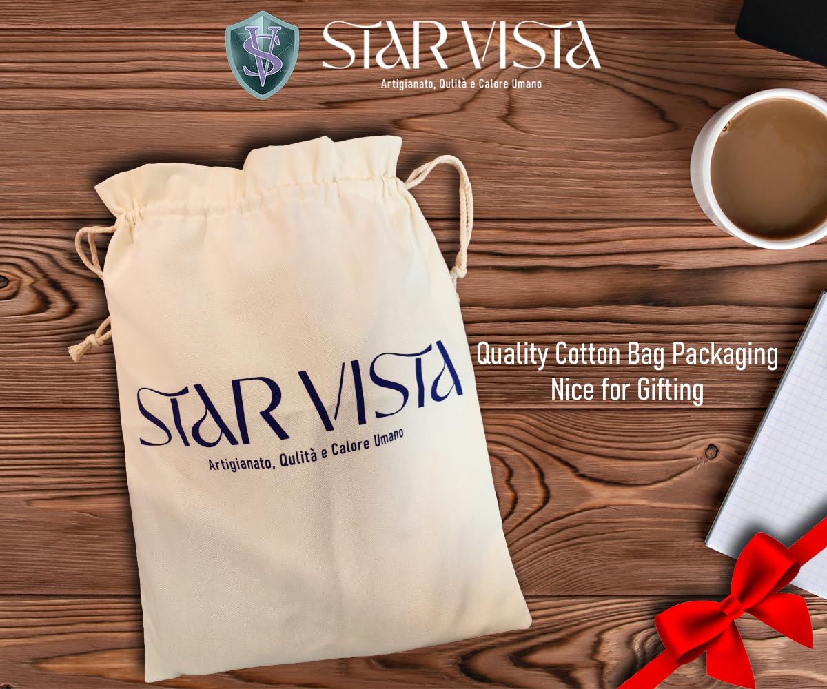 STAR VISTA Trevi 36L Handmade Full Grain Leather Travel Duffel Bag - Airplane Underseat Weekender Overnight Carry On for Men & Women, Gym Bag, Sports Bag with YKK Zippers - Perfect for Business Trips, Weekend Getaways & Gym Workouts
