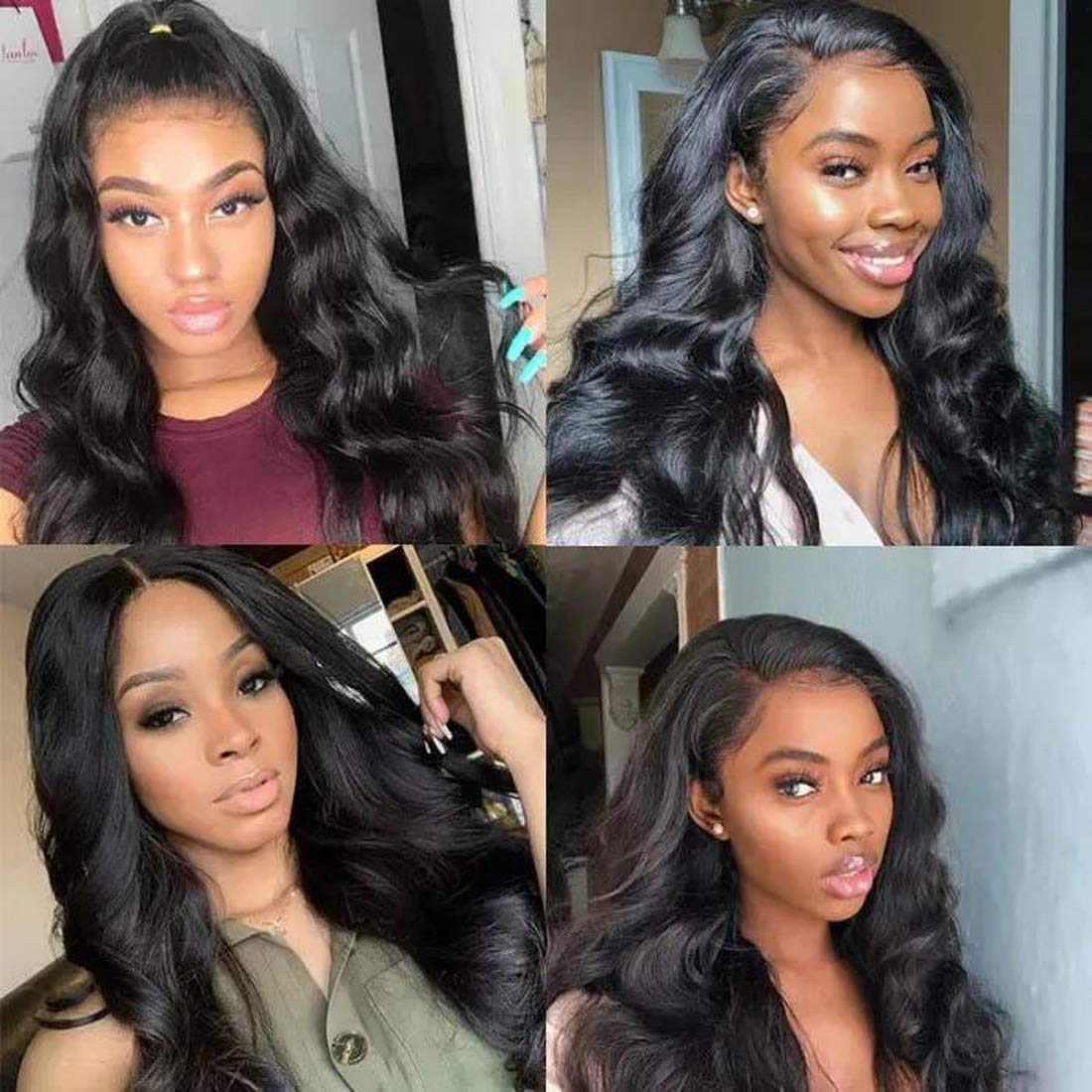 UNice Brazilian Body Wave 100% Virgin Human Hair Weave Extensions - 30 Inch 1 Bundle, Natural Black, Unprocessed, Can Be Dyed & Bleached - Perfect for Daily Styling, Special Occasions & Salon Use