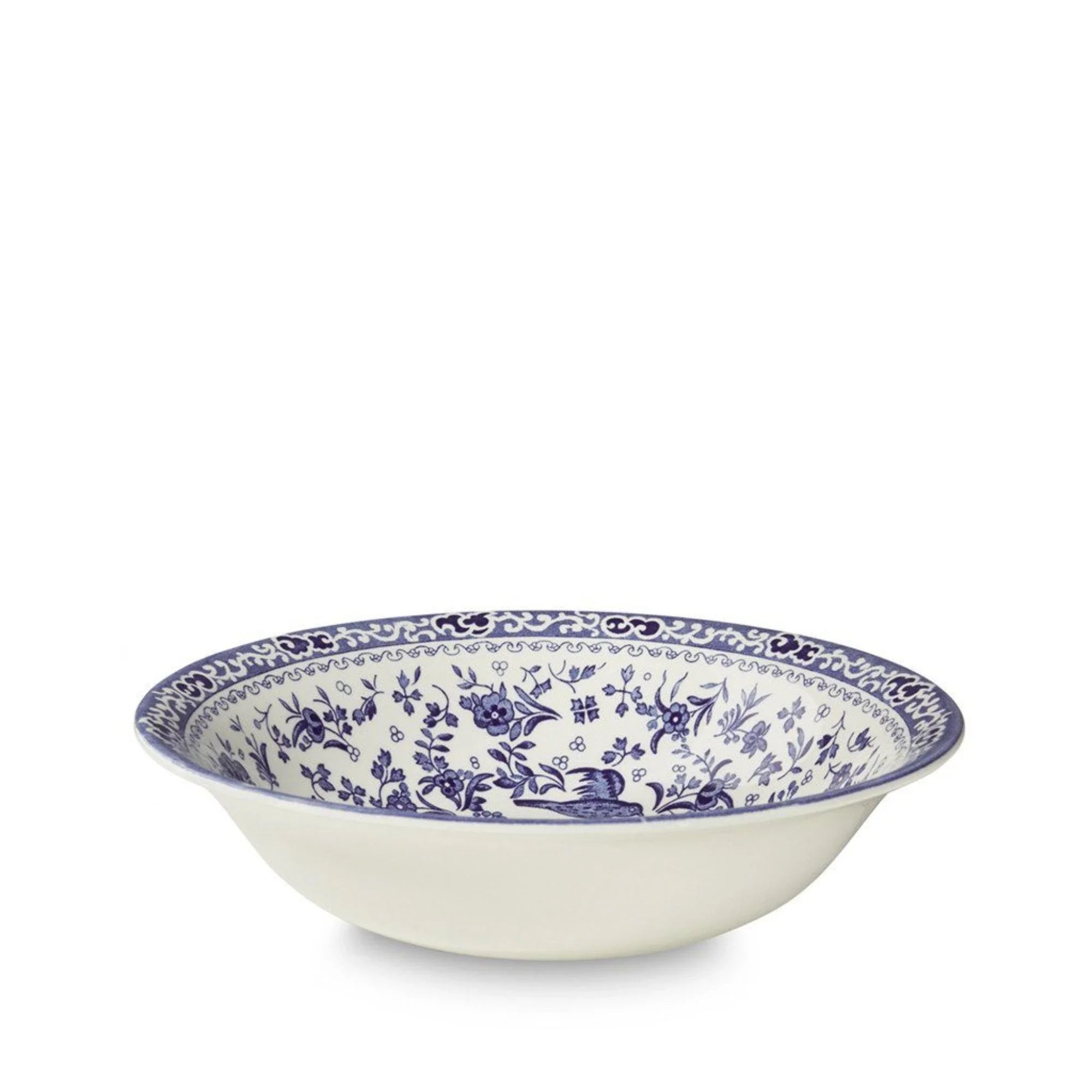 Elegant Blue Regal Peacock Ceramic Pudding & Soup Bowl Set - Perfect for Desserts, Soups, and Home Decor