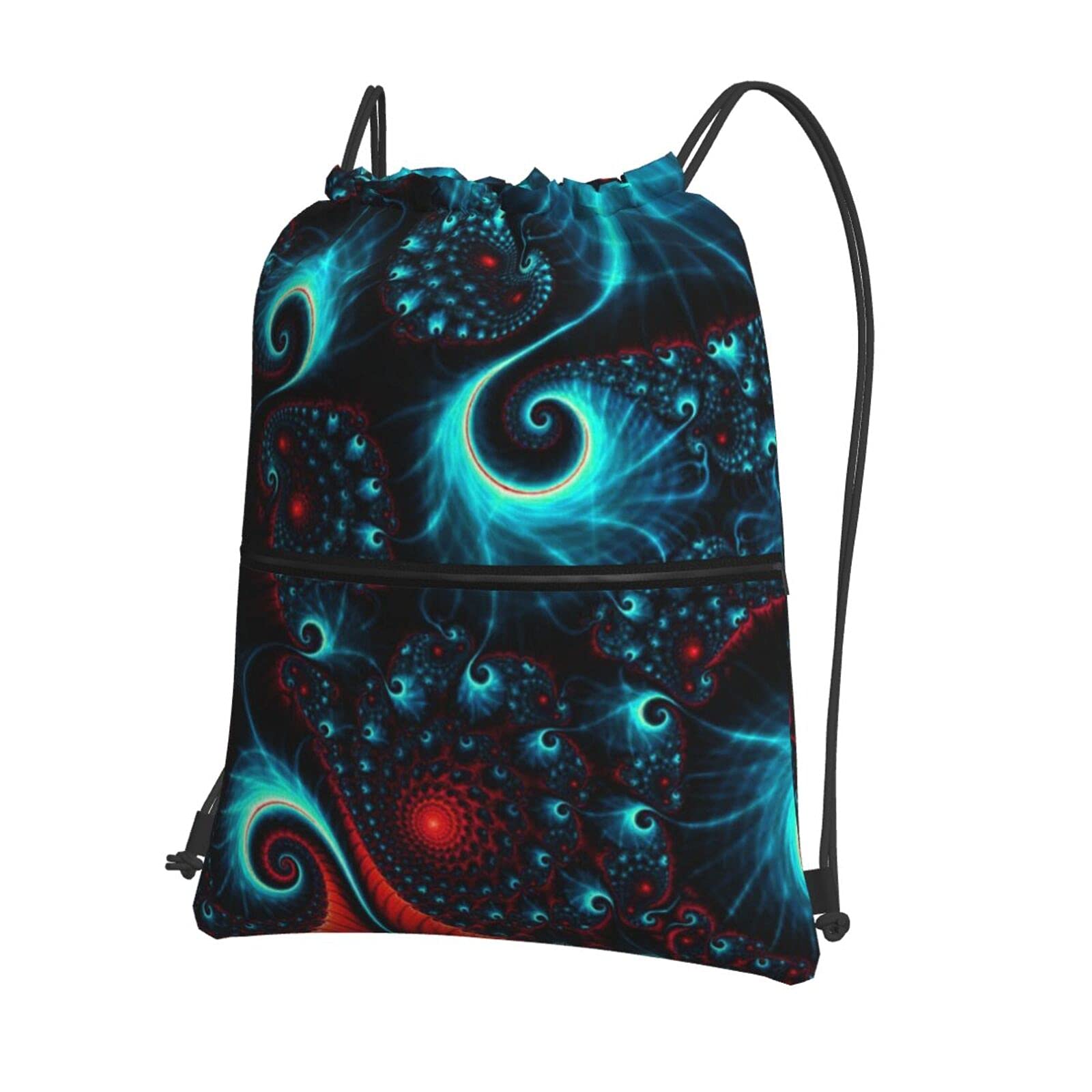 Women's Waterproof Tie Dye Drawstring Backpack - Gym Bag with Zipper Closure, Lightweight Polyester Sackpack for Teens, Outdoor Sports & Festival Party Supplies - Perfect for Yoga, Beach, Travel & School Gifts