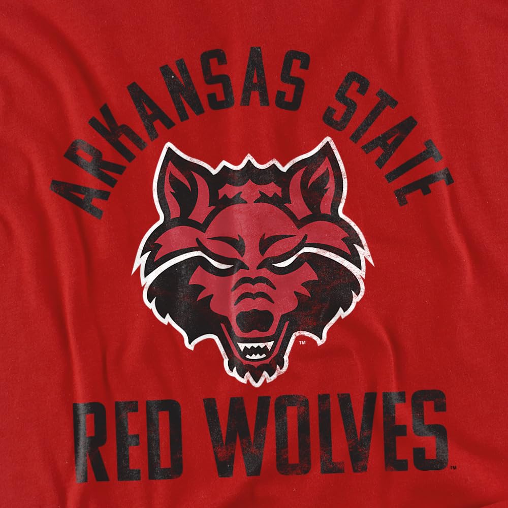 Official Red Wolves Logo Women's T-Shirt - Soft Cotton Tee for Casual Wear, Sports & Fan Events - Red, Large