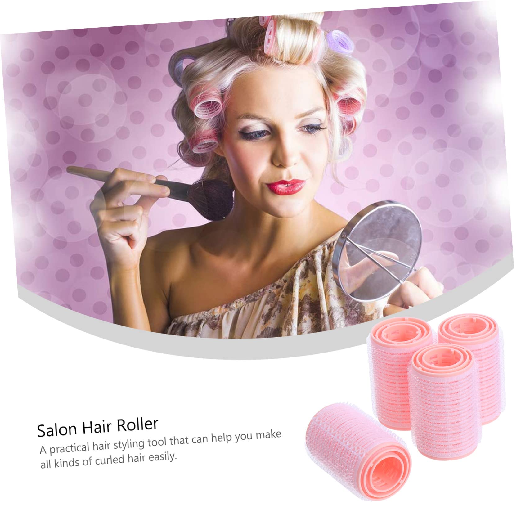 FOMIYES 12pcs Cordless Hair Curler Set - Heatless Hair Rollers for Volume & Waves, No Heat Hair Styling Tools for Women (Great for Home, Salon, Travel & Special Occasions)
