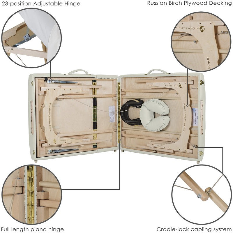 Earthlite Avalon XD Professional Massage Table with Manual Tilt - Portable Spa Table for Therapists, Chiropractors & Home Use - Perfect for Massage Clinics, Wellness Centers & Mobile Therapy