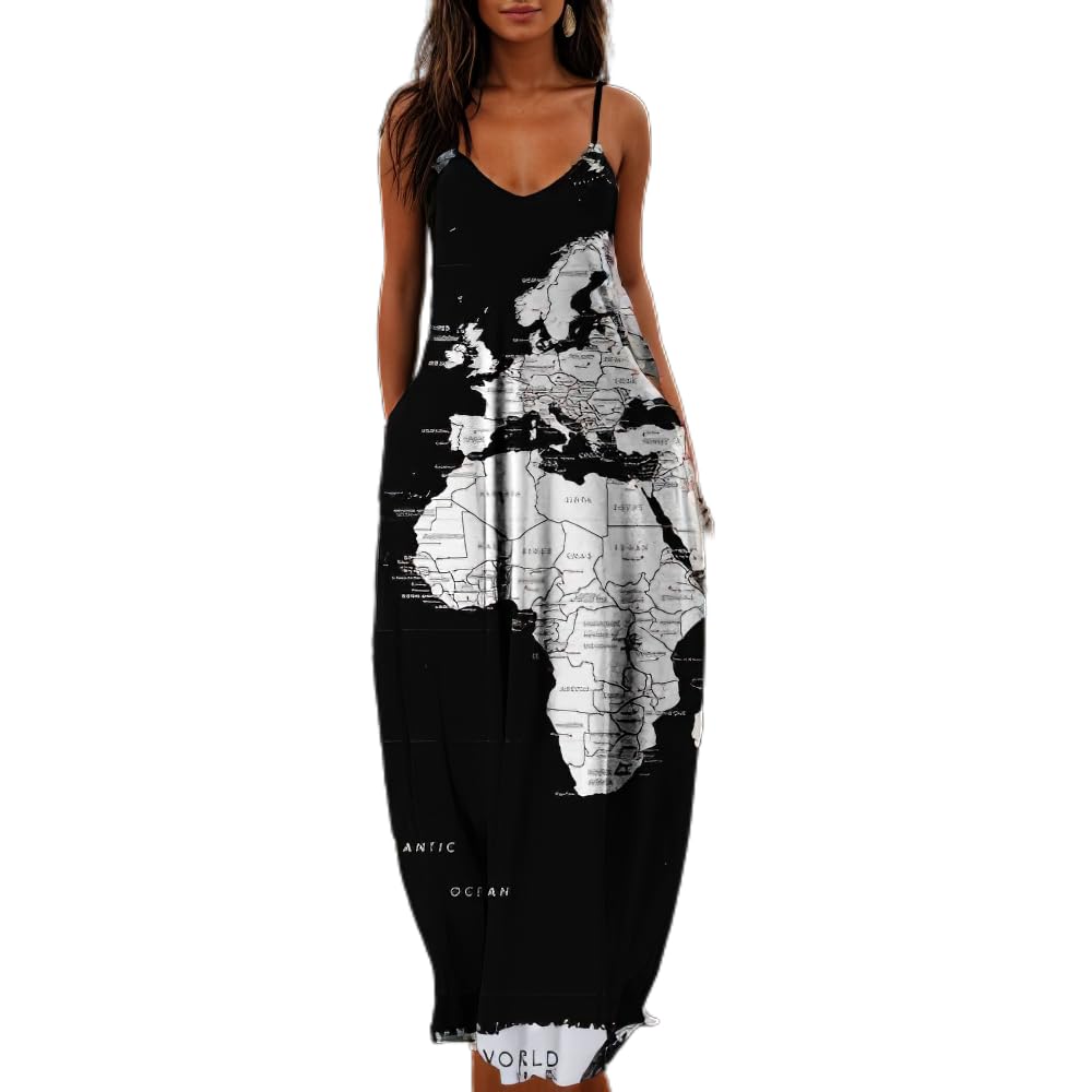 **Akivide Plus Size African Print Dresses for Women - Summer Casual Sleeveless Maxi Sundress with Pockets | Beach, Vacation & Boho Chic Outfit**    （或更简洁版本：）   **Akivide Women's Plus Size African Print Maxi Dress - Sleeveless Summer Sundress with Pockets | Beach, Party & Casual Wear**    （根据产品实际风格选择关键词，如