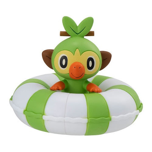 Pokemon Puka Puka Floating Ring - Bandai 2 Inch Mini Collectible Figure - Perfect for Pool Parties, Bath Time & Kids' Water Play