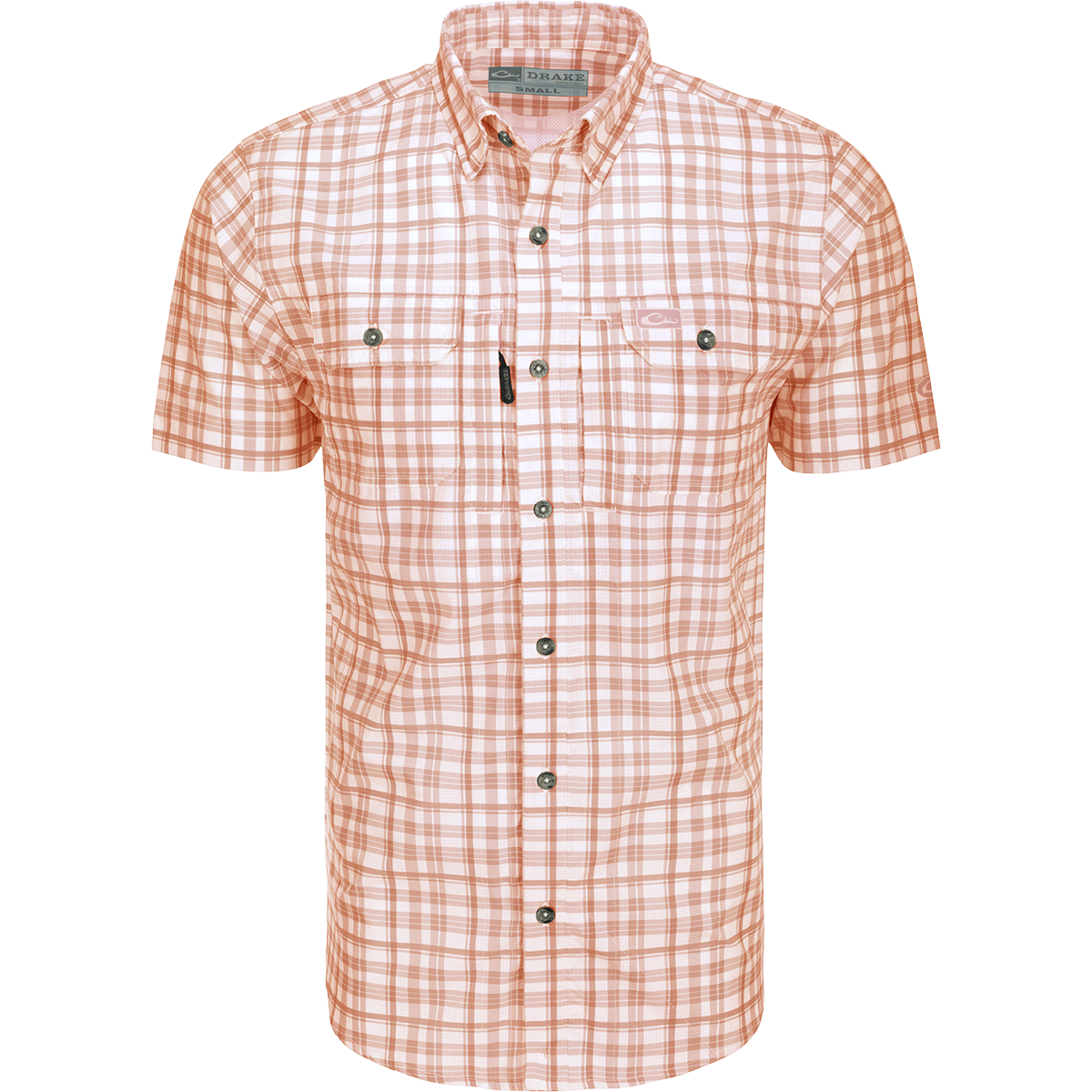 Hunter Creek Men's Plaid Short Sleeve Shirt - Casual Window Pane Checkered Button Down Top for Outdoor Activities, Work & Everyday Wear