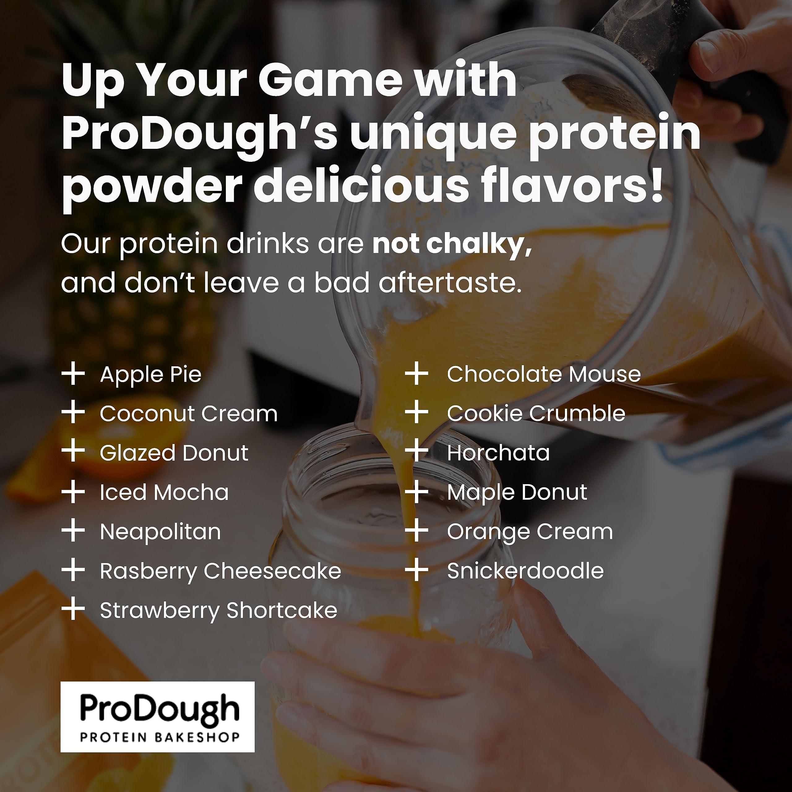 ProDough Gourmet Hydrolyzed Whey Protein Isolate Powder - 25g Protein per Serving, Easy Digest Enzyme Blend, Gluten Free, Keto Friendly, Natural Ingredients (Strawberry Shortcake Flavor) - Perfect for Post-Workout Recovery, Smoothies & Healthy Baking