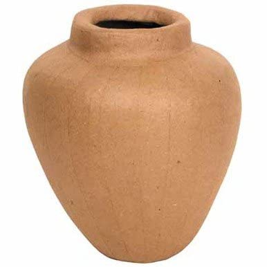 DIY Unfinished Paper Mache Vases Set of 2 - White Urn Vases for Crafting, Painting & Decorating - Perfect for Home Decor, Wedding Centerpieces & DIY Art Projects