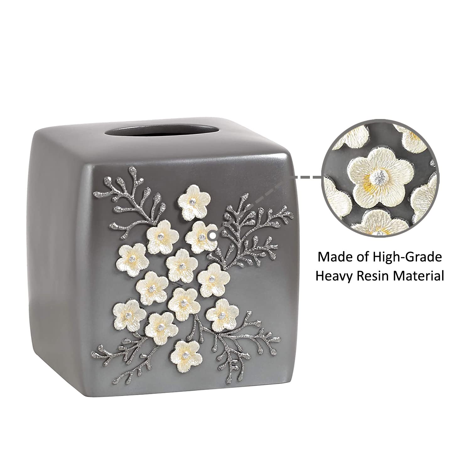 Premium Grey Bath Tissue Box by Bloomfield - Soft & Absorbent for Home, Office & Guest Bathrooms