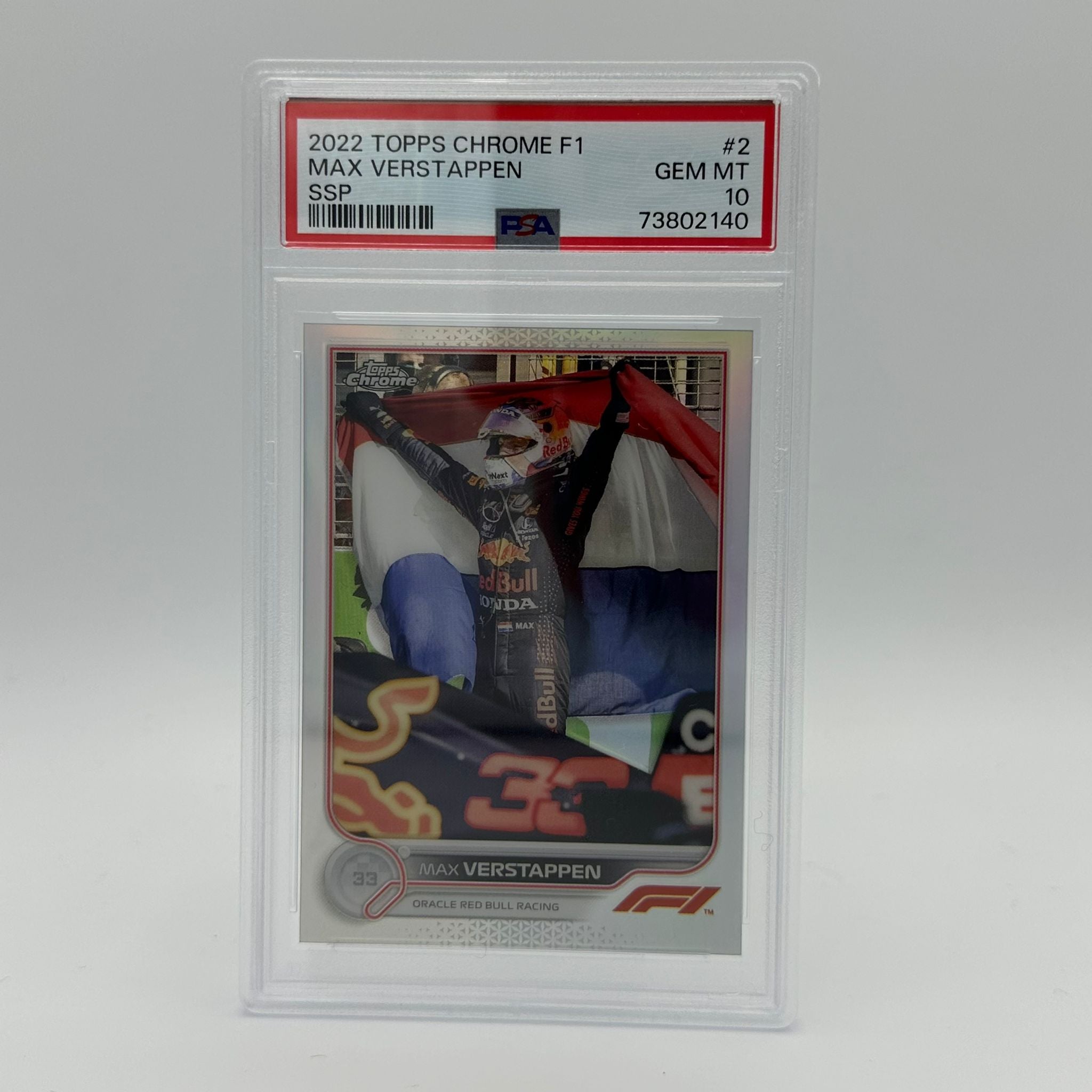 PSA 10 Graded Max Verstappen #2 SSP Trading Card - Rare Collectible for F1 Fans & Sports Memorabilia Enthusiasts (Perfect for Display, Investment & Racing Memorabilia Collections)
