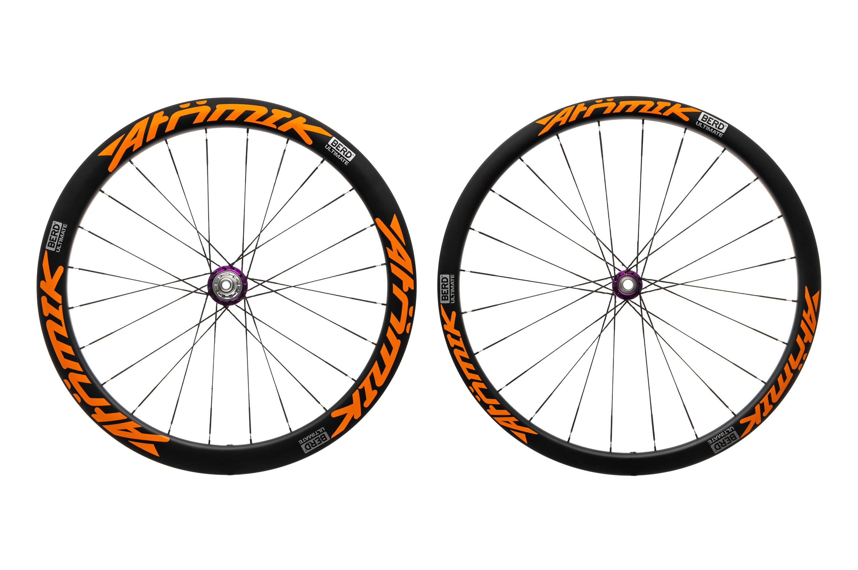 Atomik BERD 38/50 Carbon Tubeless 700c Wheelset with i9 Hubs - Lightweight Road & Gravel Bike Wheels for Racing & Adventure Cycling