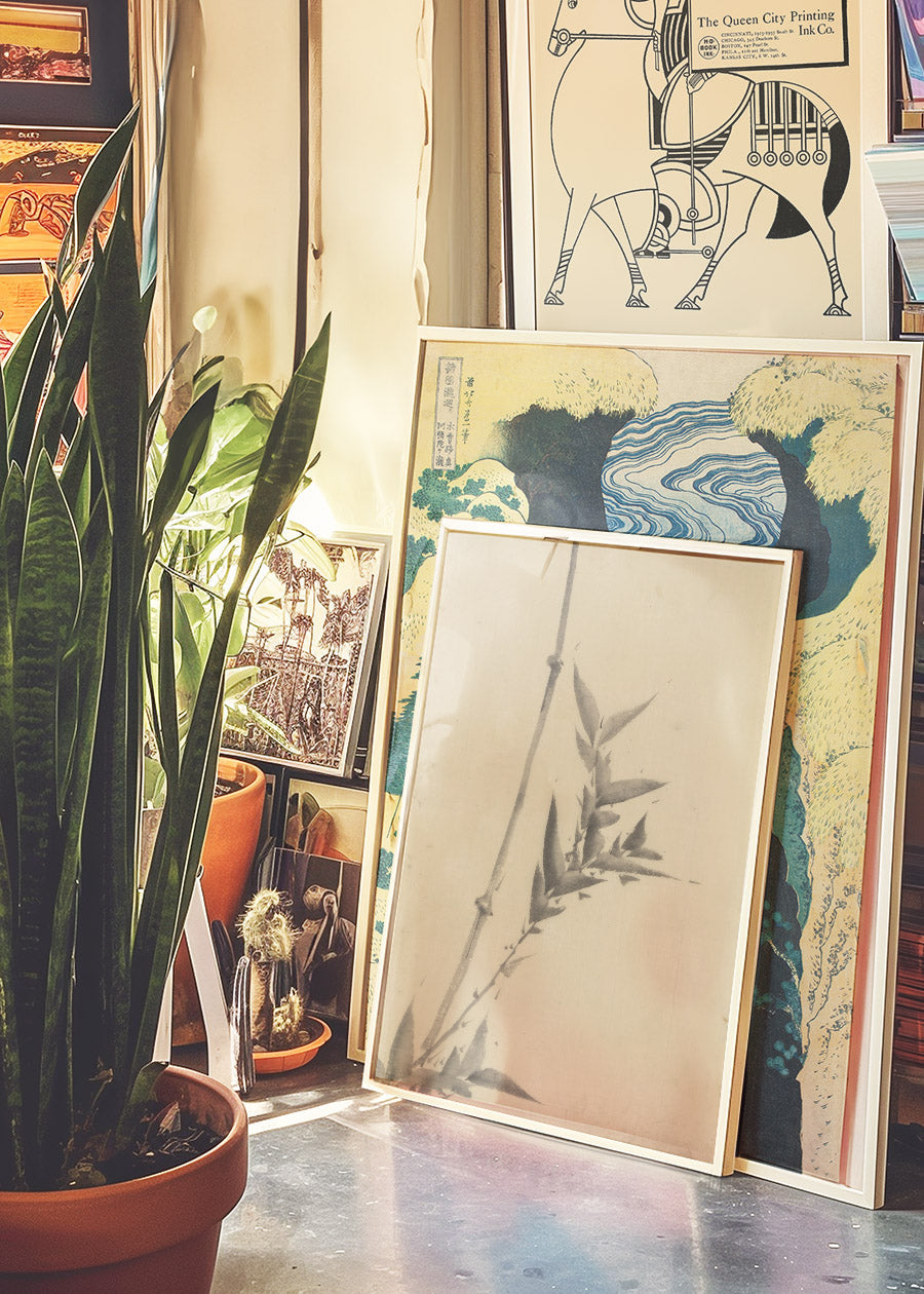 Premium Bamboo Shoots by Katsushika Hokusai - Authentic Japanese Art Print - Perfect for Home Decor, Office Wall Art & Unique Gift Ideas