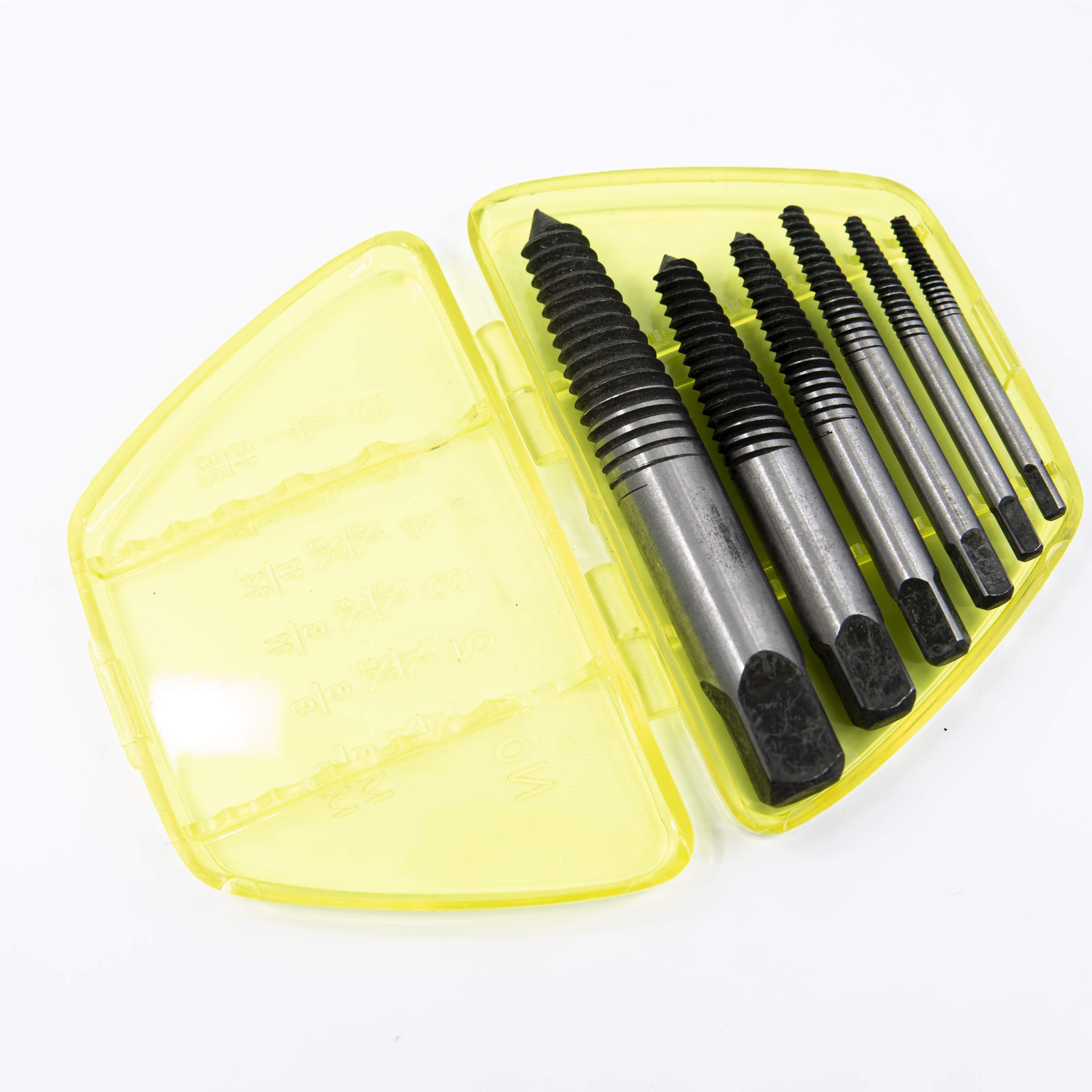 Genius Tools 6-Piece Screw Extractor Set AT-EX6 | Easy Broken Bolt & Screw Removal Kit for DIY & Professional Use