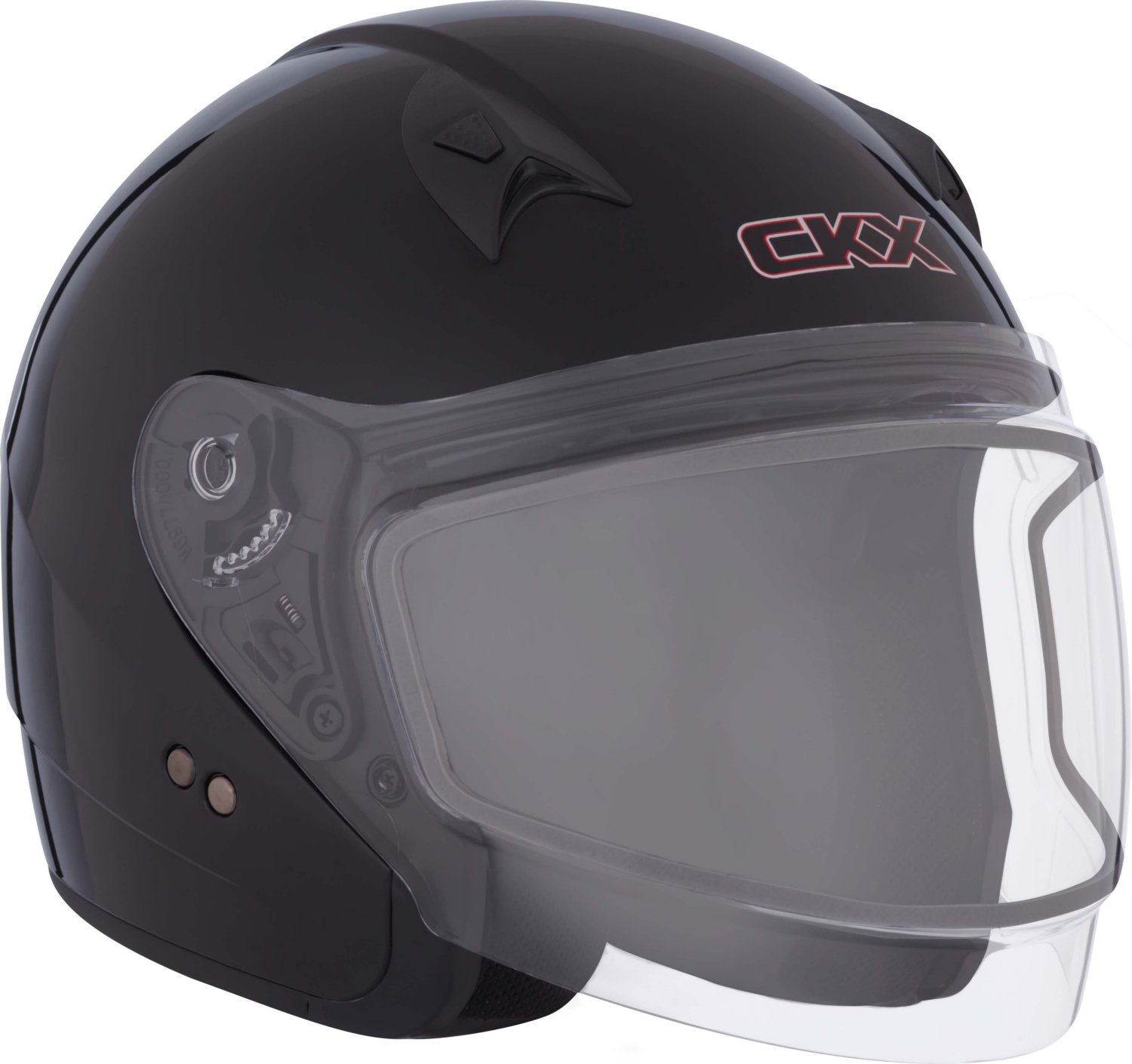 CKX VG977 Open-Face Motorcycle Helmet for Men & Women - Winter Snowmobile Helmet with Solid Double Shield Visor - Perfect for Snowmobiling, ATV Riding & Cold Weather Motorcycling