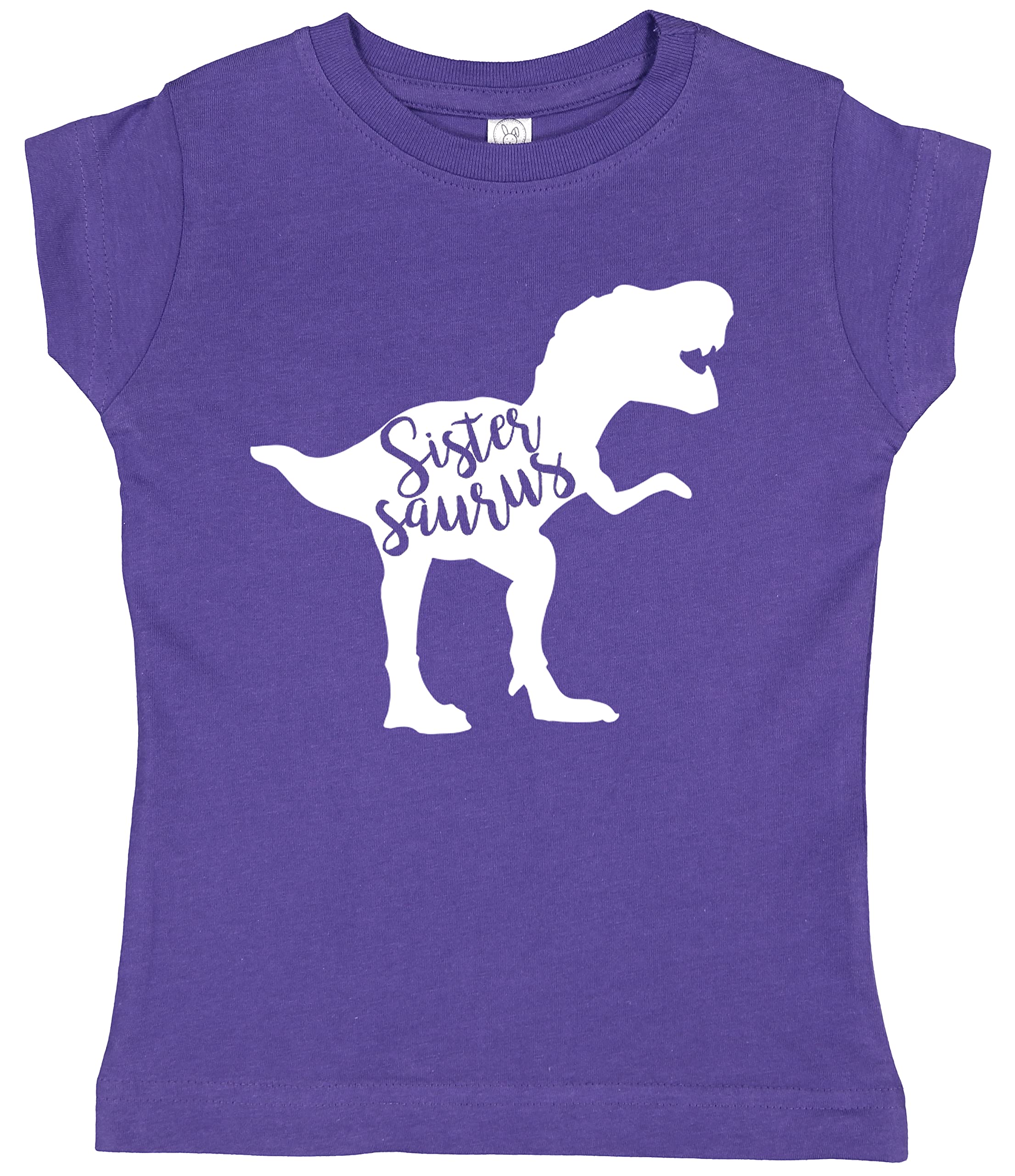 Dinosaur Sistersaurus Sister Dino Tee for Girls | Cute Matching Dinosaur T-Shirts for Sisters | Fun Kids Outfits for Playdates & Family Photos