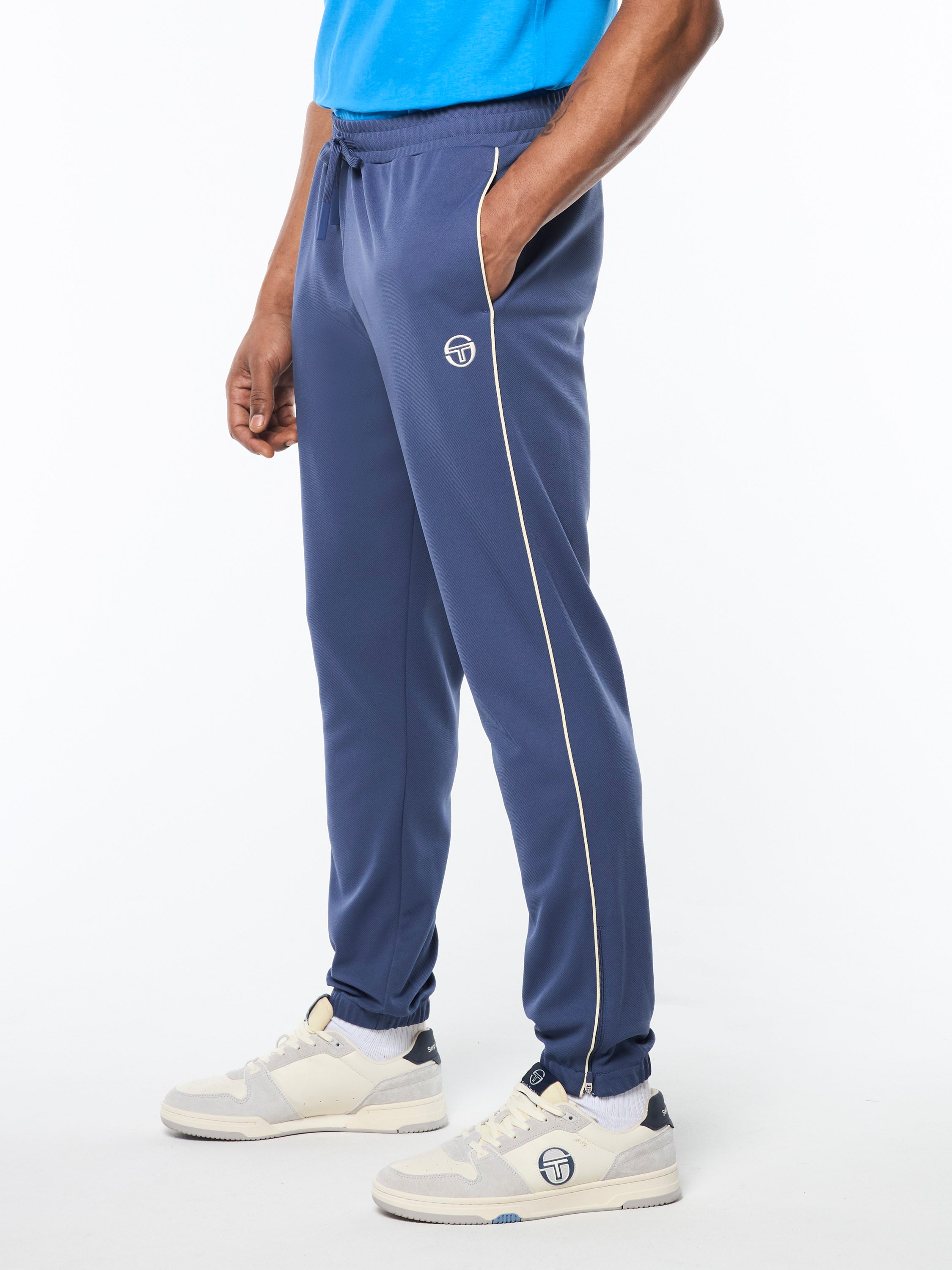 Ettore Men's Track Pants - Blue Indigo Color, Comfortable & Stylish Joggers for Running, Gym, and Casual Wear
