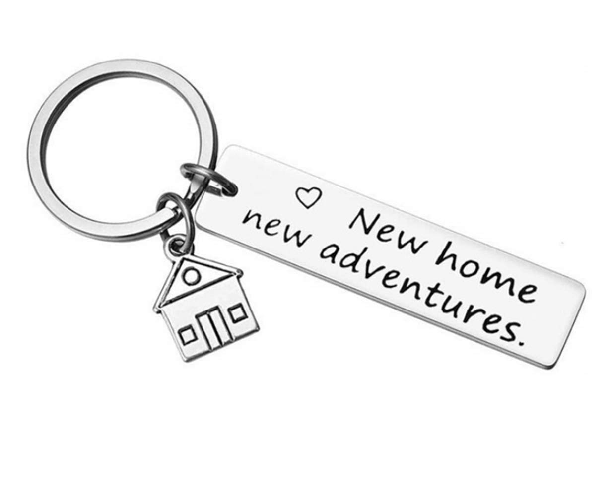 Unique Housewarming Gifts for Couples - Personalized Keychain Set for New Homeowners | Perfect for New Adventures, Family Celebrations & Home Decor (2023 Collection)