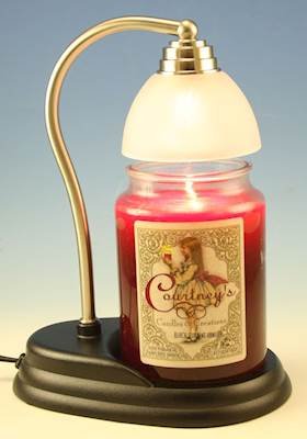 Aurora Pewter Candle Warmer with 26 oz Roses Scented Candle - Elegant Home Decor for Romantic Ambiance, Bedroom & Living Room