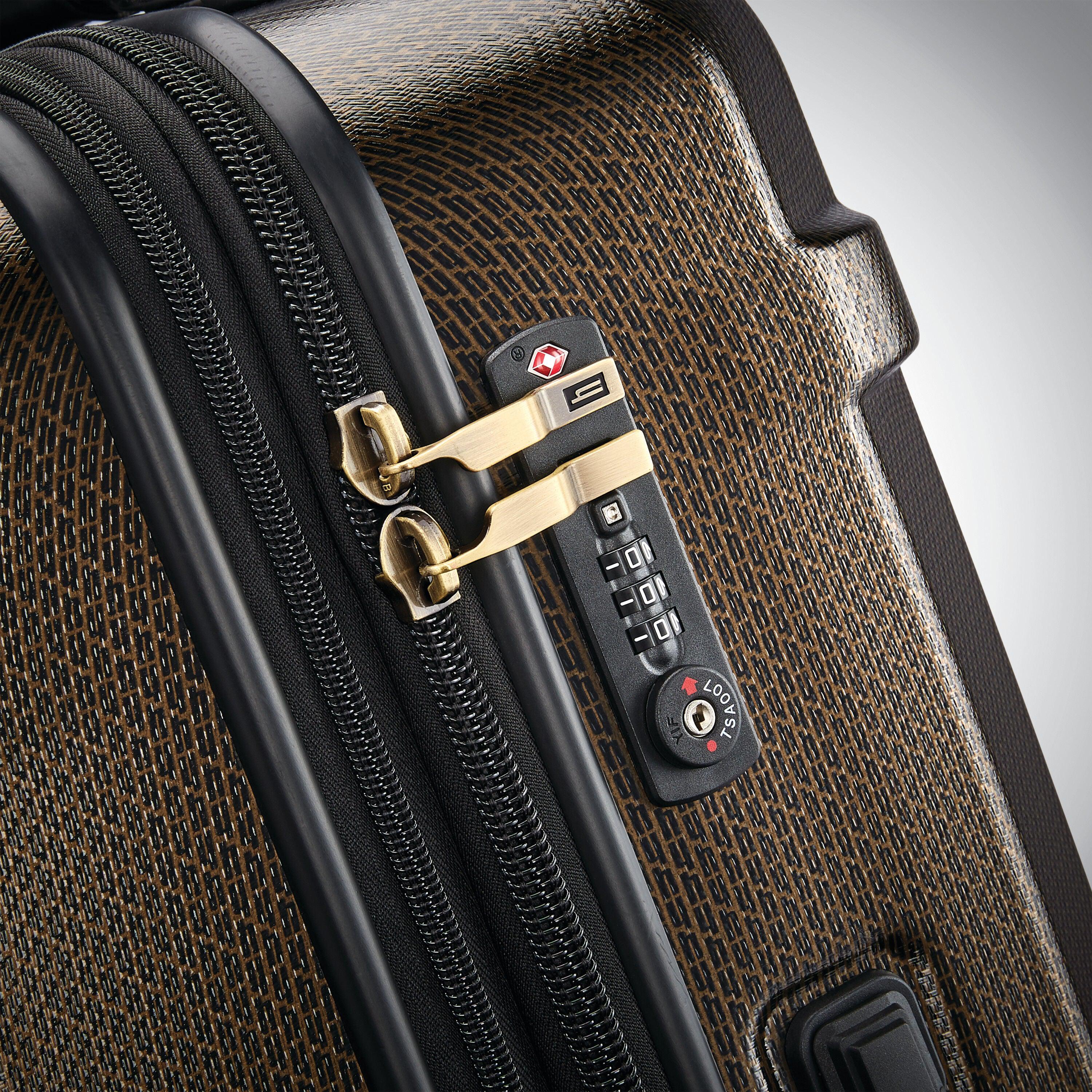Century Deluxe Hardside Medium Checked Luggage - Durable Spinner Suitcase for Travel, Business Trips & Vacations | TSA Approved & Scratch Resistant