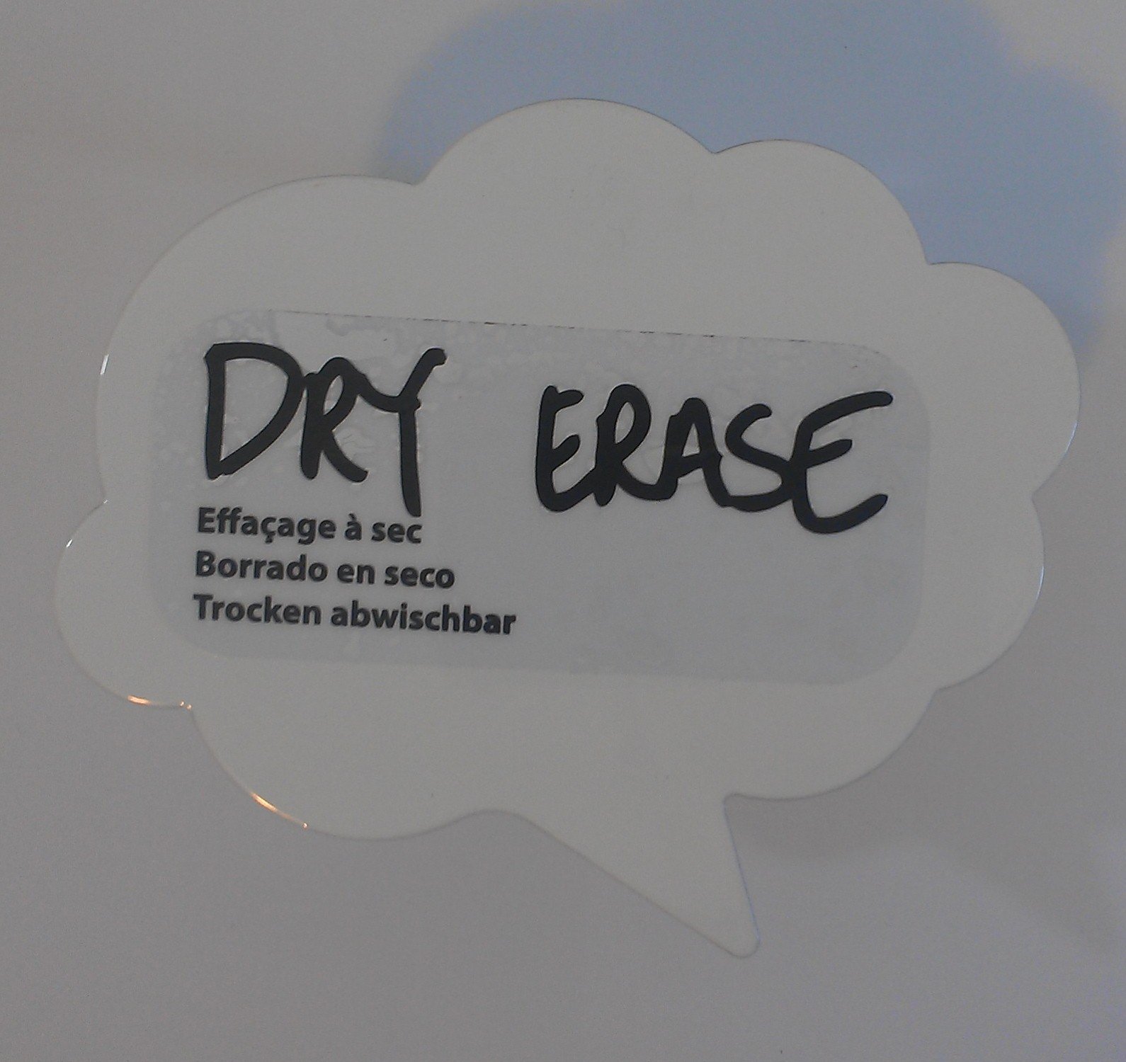 Umbra Dry Erase Talk Bubble White Wall Hooks - Set of 3 | Reusable Memo Board for Kitchen, Office & Kids Room Organization