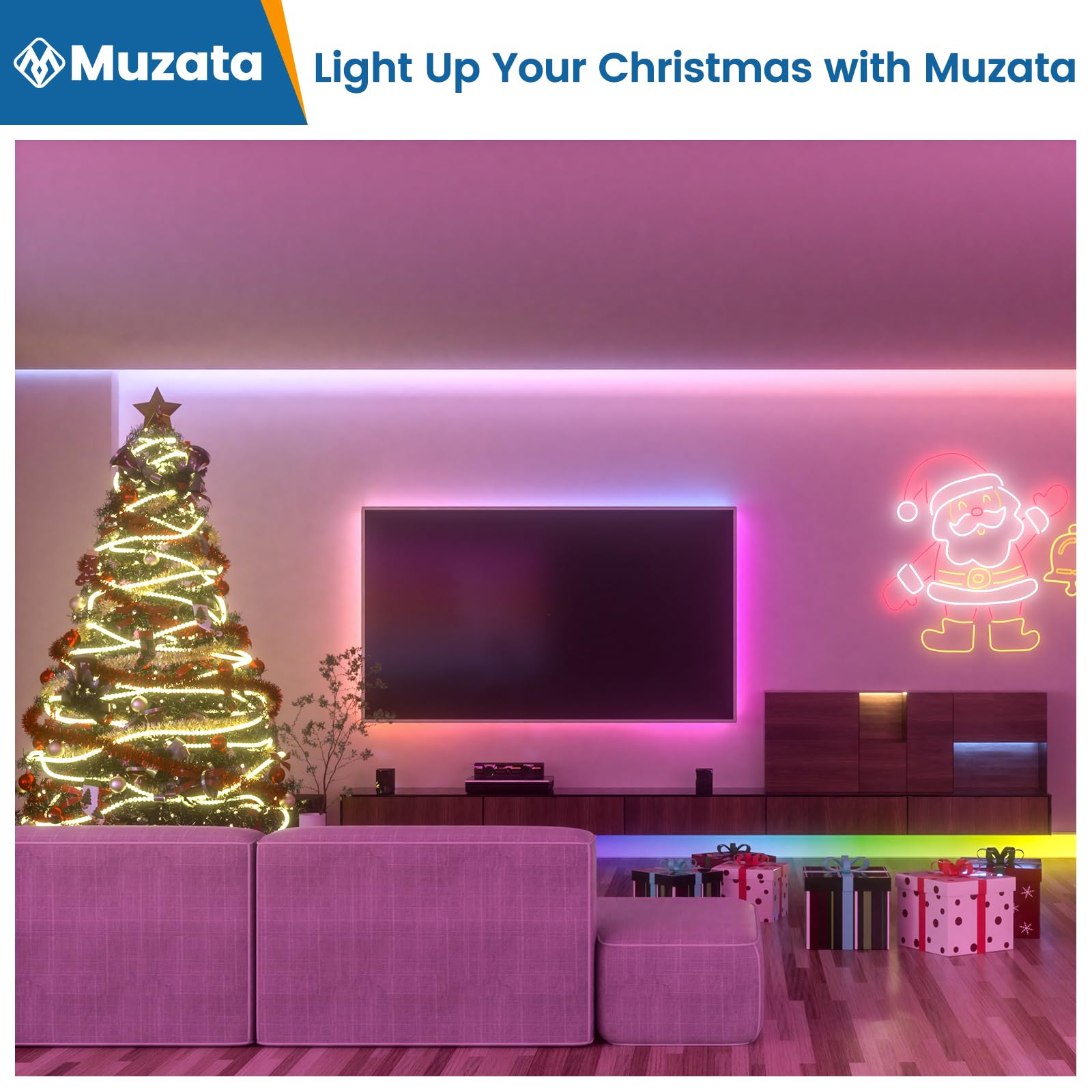Muzata 10-Pack 6.6FT/2M Deep Aluminum LED Channel System with Milky White Frosted Diffuser for LED Strips up to 12mm - Perfect for Under Cabinet Lighting, Cove Lighting, and Home Decoration (U101 WW)