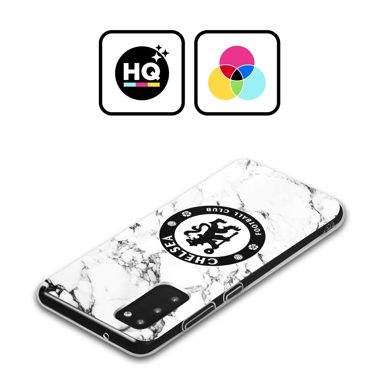 Head Case Designs Chelsea FC White Marble Gel Phone Case for Samsung Galaxy A01 Core (2020) - Officially Licensed Football Gift & Protective Cover for Fans