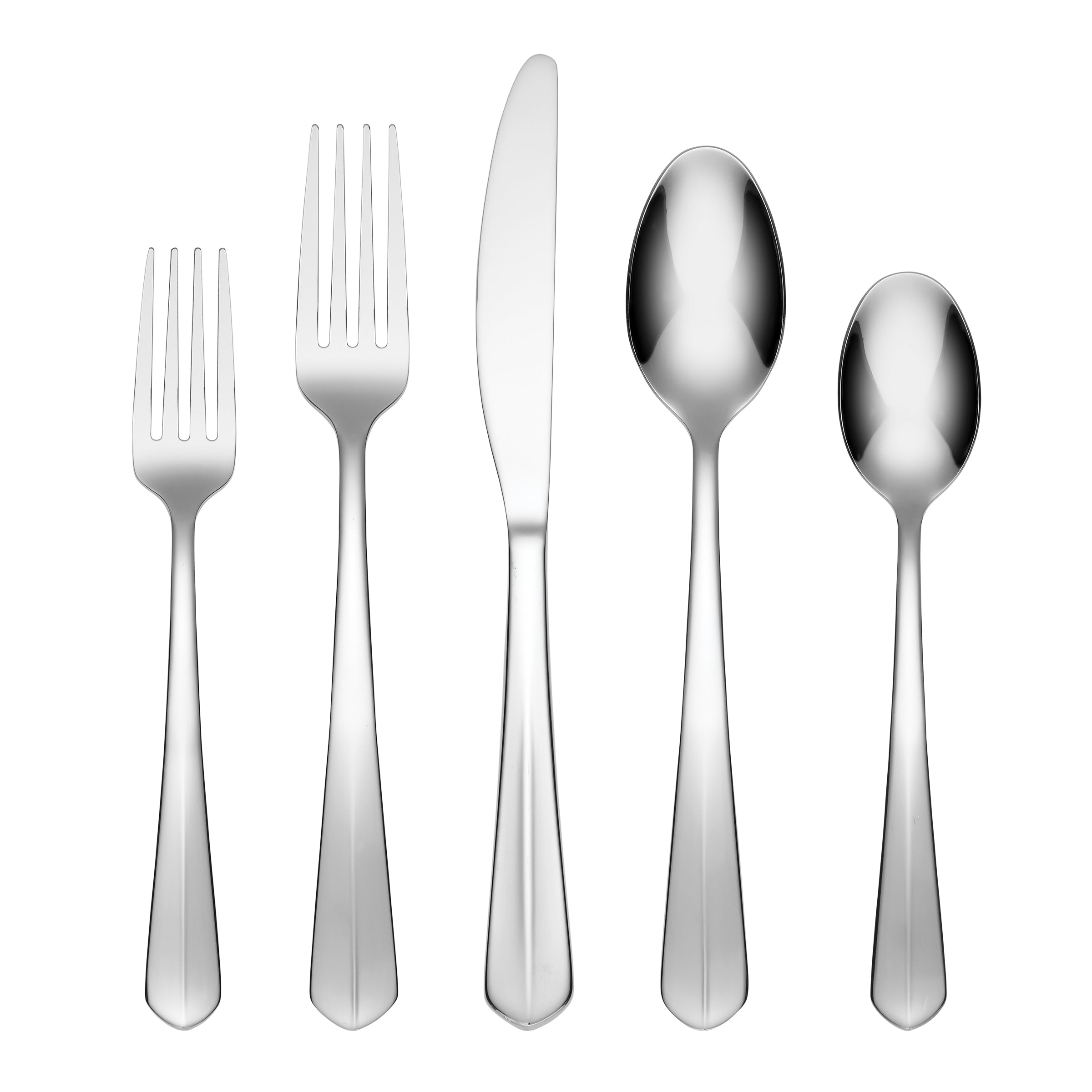 Raiden Mirror 40-Piece Stainless Steel Flatware Set with Storage Caddy - Elegant Silverware for Dinner Parties, Weddings & Everyday Dining