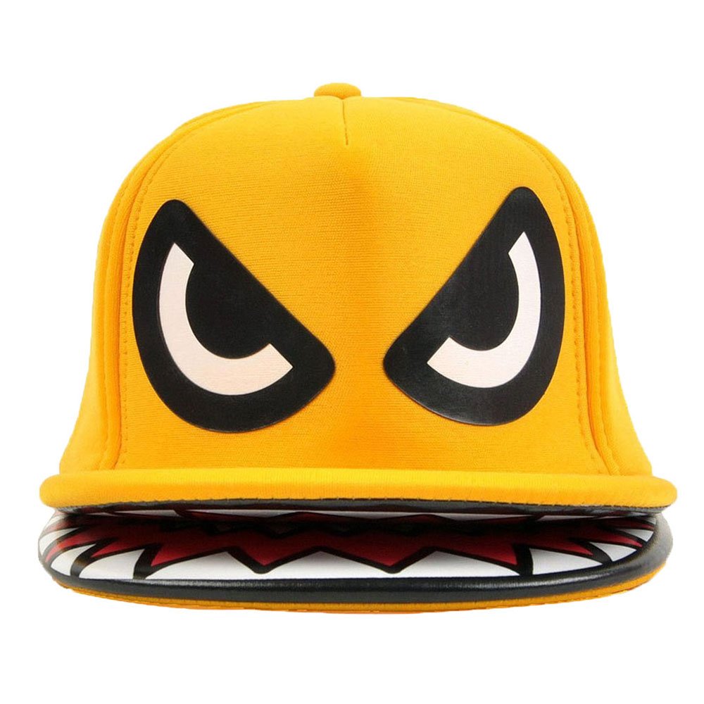 Locomo Shark Teeth Double Brim Trucker Hat - Adjustable Snapback Cap for Men & Women - Perfect for Outdoor Activities, Fishing, and Streetwear Fashion