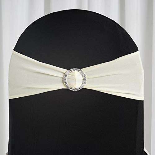 25PCS Stretch Chair Sashes with Buckle - Elegant Wedding Chair Bands for Banquet, Hotel, Birthday Party Decorations - Perfect for Bridal Showers, Baby Showers & Special Events