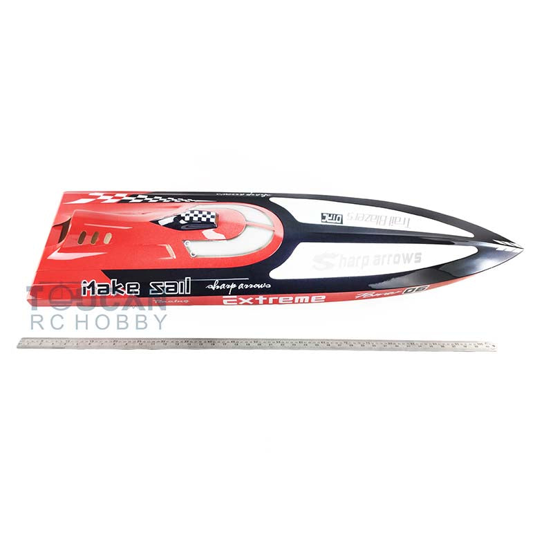 G30C 30CC Gas-Powered RC Boat Hull Kit - Pre-Painted Blue & Red for Advanced Hobbyists (1210x325x233mm) | DIY Model Building, Racing, and Adult Gift Idea | Perfect for Lakes, Ponds & Competitive RC Events