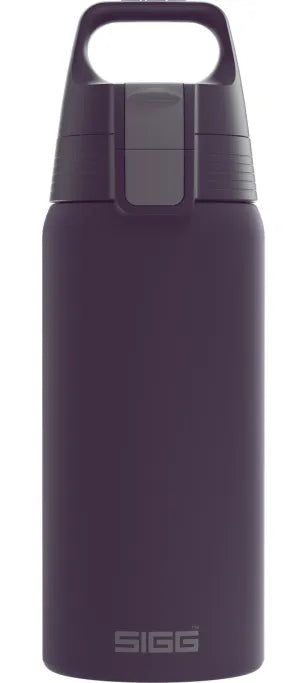 SIGG Shield Therm One 0.5L Insulated Stainless Steel Water Bottle - Nocturne Color - Keeps Drinks Hot/Cold for 24 Hours - Perfect for Hiking, Gym & Outdoor Activities