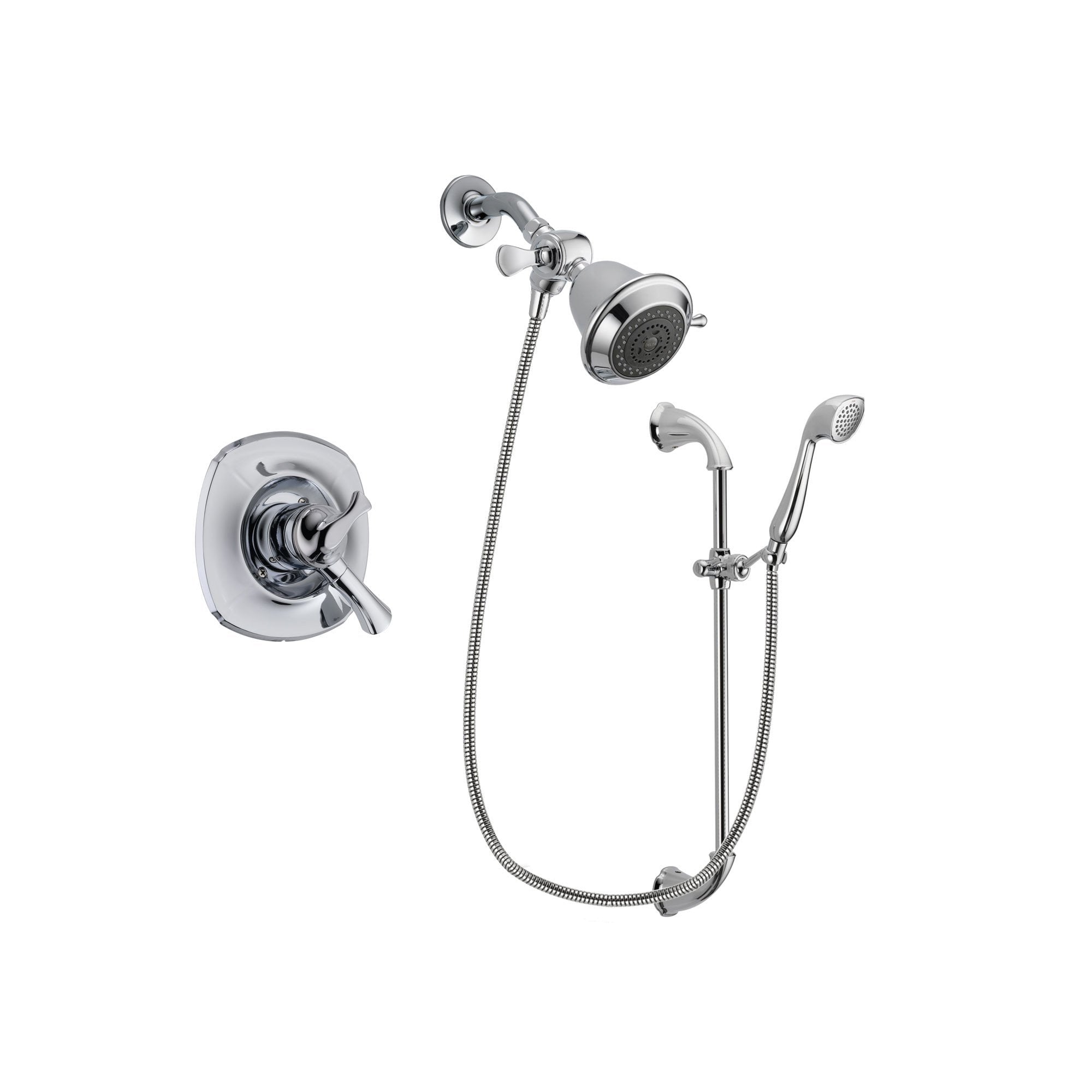 Delta Addison Chrome Shower Faucet System with Showerhead & Hand Shower DSP0862V - Perfect for Modern Bathroom Renovations & Spa-Like Shower Experience