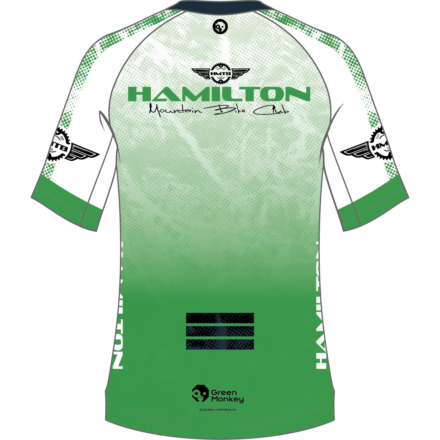 Hamilton MTB Club Men's Short Sleeve Cycling Jersey - Mountain Bike Shirt for Trail Riding & Outdoor Adventures