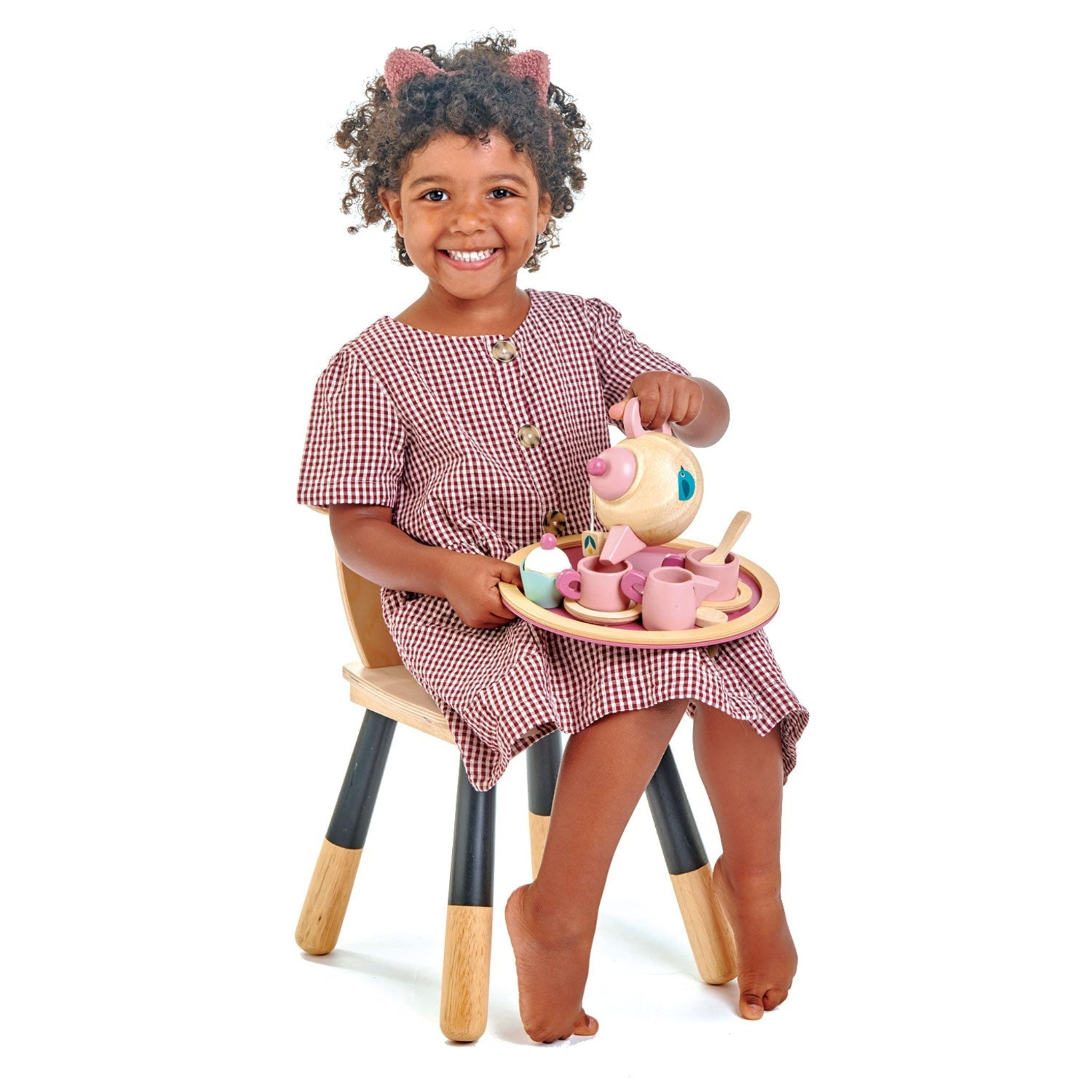 Birdie Tea Set for Kids - 12-Piece Pretend Play Tea Party Toy with Teapot, Cups & Saucers - Perfect for Imaginative Play, Birthday Gifts & Toddler Role Play Games