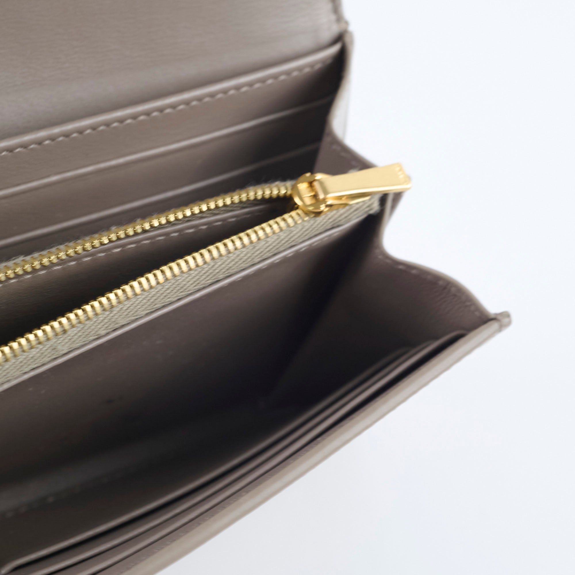Celine Triomphe Wallet in Shiny Calfskin & Pebble Leather - Luxury Women's Designer Wallet for Everyday Use & Special Occasions