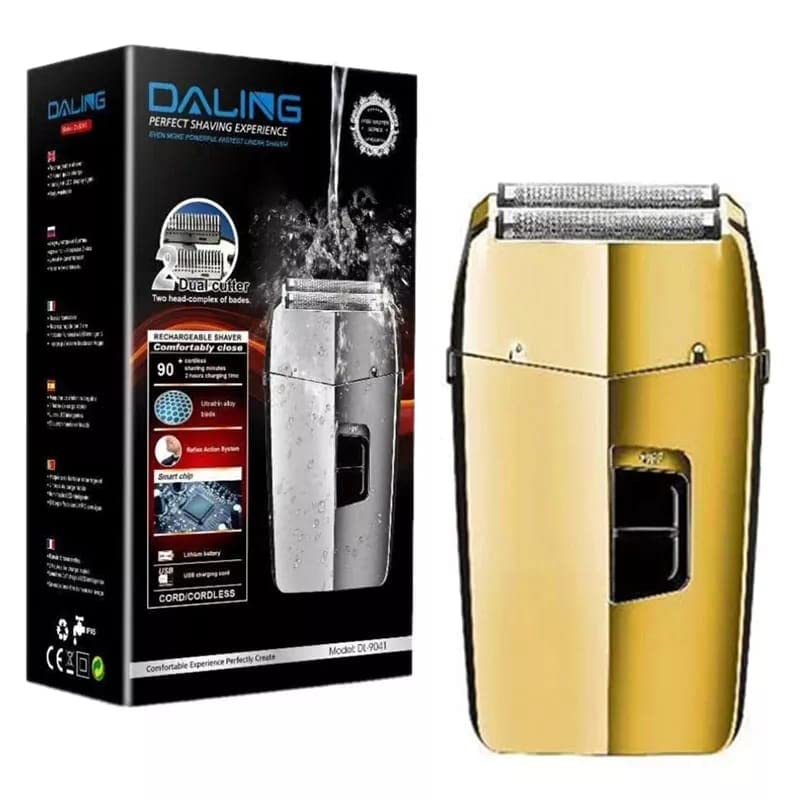 Best Waterproof Rechargeable Electric Shaver for Men - Powerful Beard, Head & Body Hair Trimmer - Cordless Bald Shaving Machine for Travel, Gym & Home Use