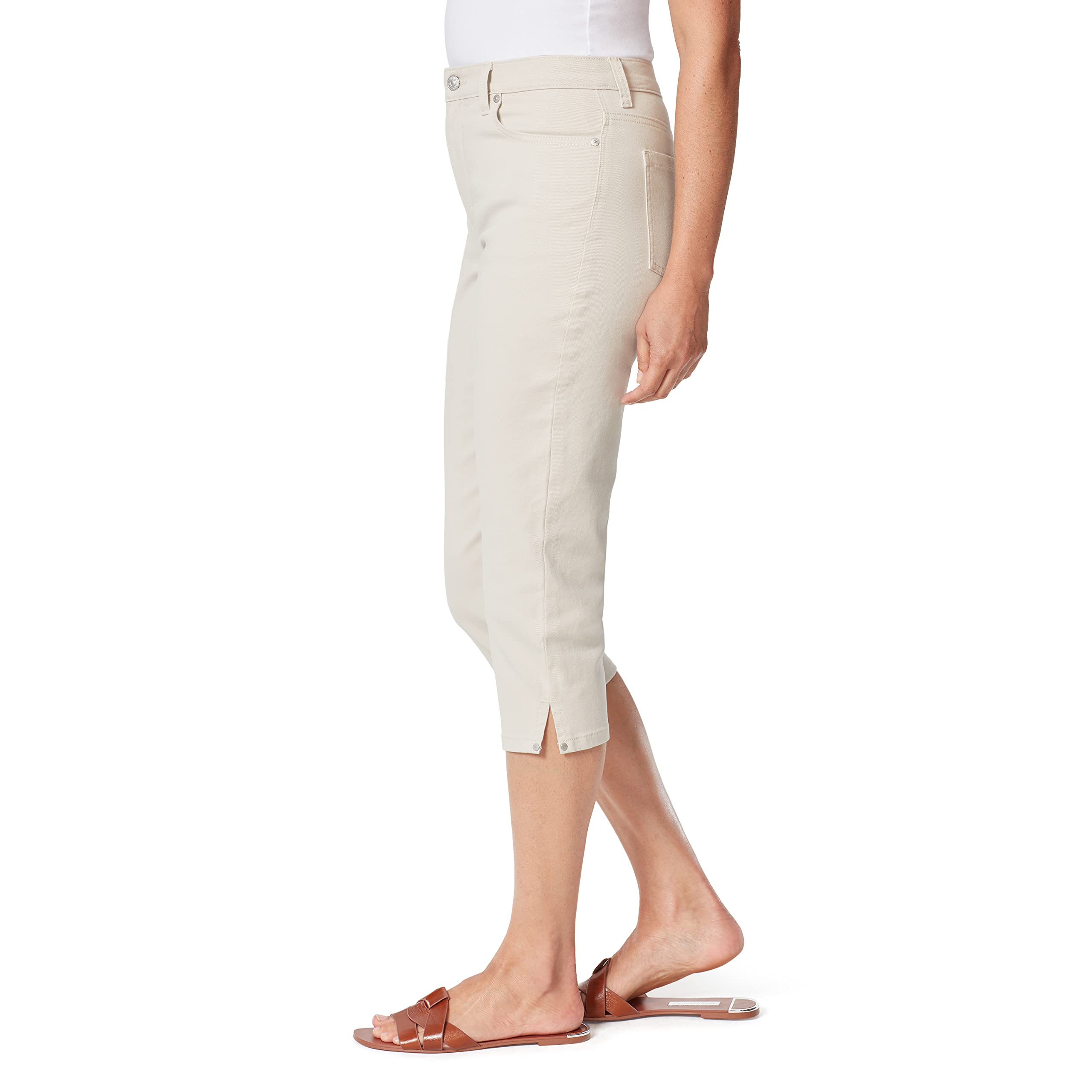 Gloria Vanderbilt Women's Amanda Capri Jean Regular Fit - Classic Denim Stretch Shorts for Casual Wear, Summer Outfits & Everyday Comfort