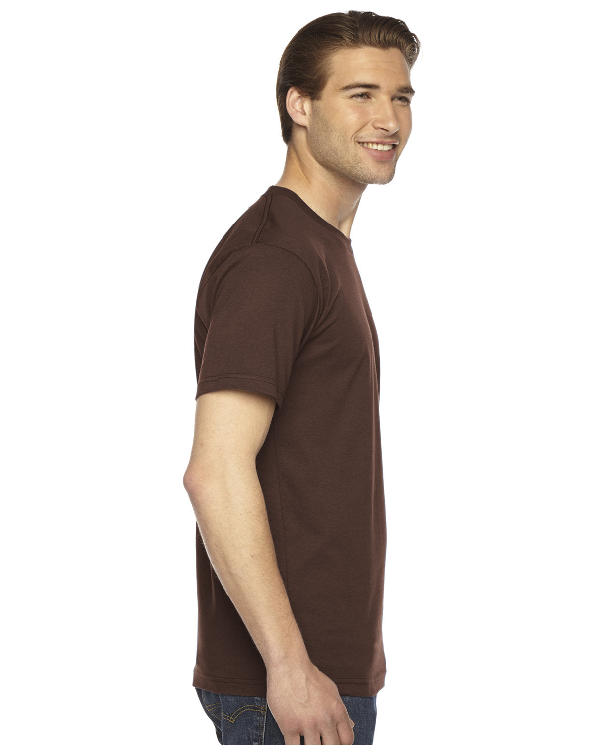 American Apparel 2001W Unisex Fine Jersey Short Sleeve T-Shirt - Soft Cotton Tee for Men & Women - Casual Wear, Gym, Everyday Outfits