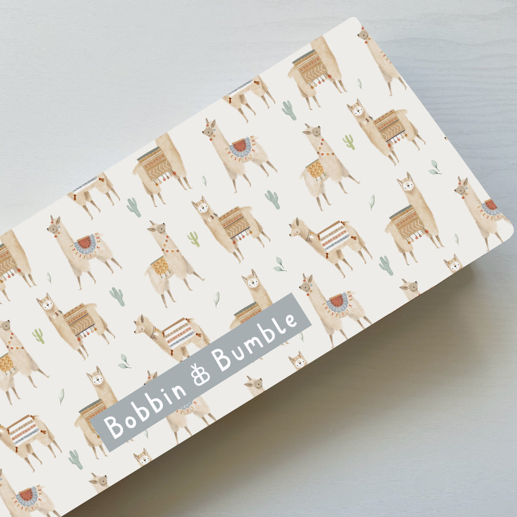 Portable Baby Changing Mat with Adorable Alpaca Design - Waterproof & Foldable for Diaper Changes On-the-Go - Perfect for Travel, Nursery, and Outdoor Adventures