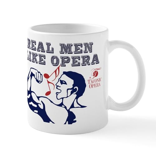 White - Real Men Like Opera Mug