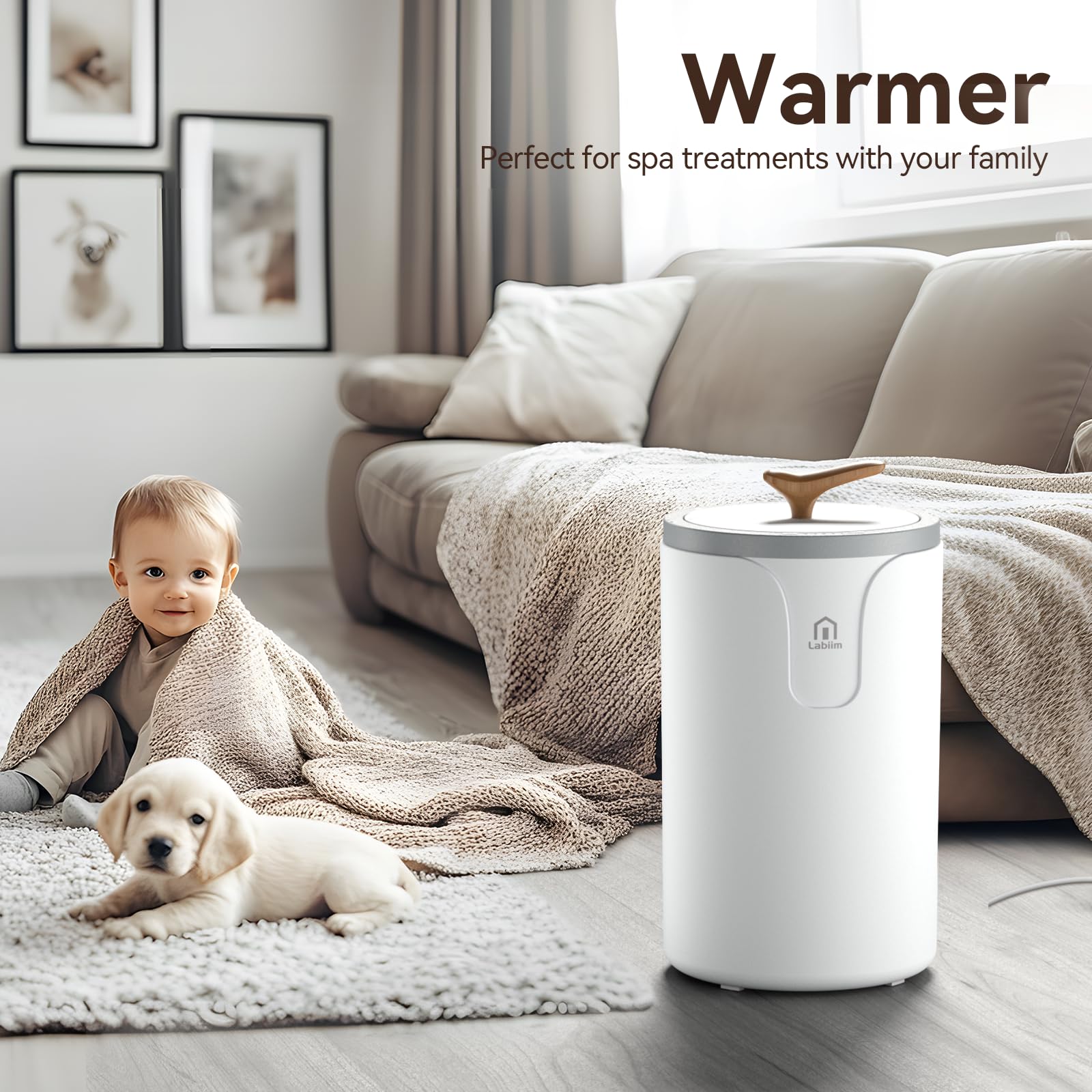 Premium Heated Towel Warmer for Bathroom & Spa - 20L Large Capacity Fast Warming Bucket for Towels, Robes & Blankets - Perfect Winter Gift for Home Luxury & Cozy Comfort