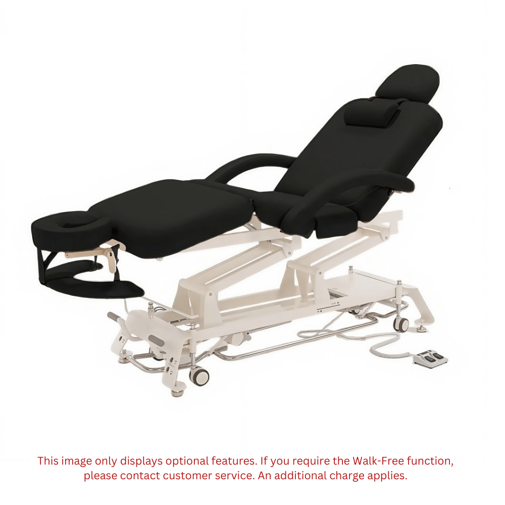 VIVANOVA German Dewert Motor Camino Deluxe Electric Massage Table with 2 Headrests - Professional Adjustable Therapy Bed for Chiropractic, Spa & Home Use
