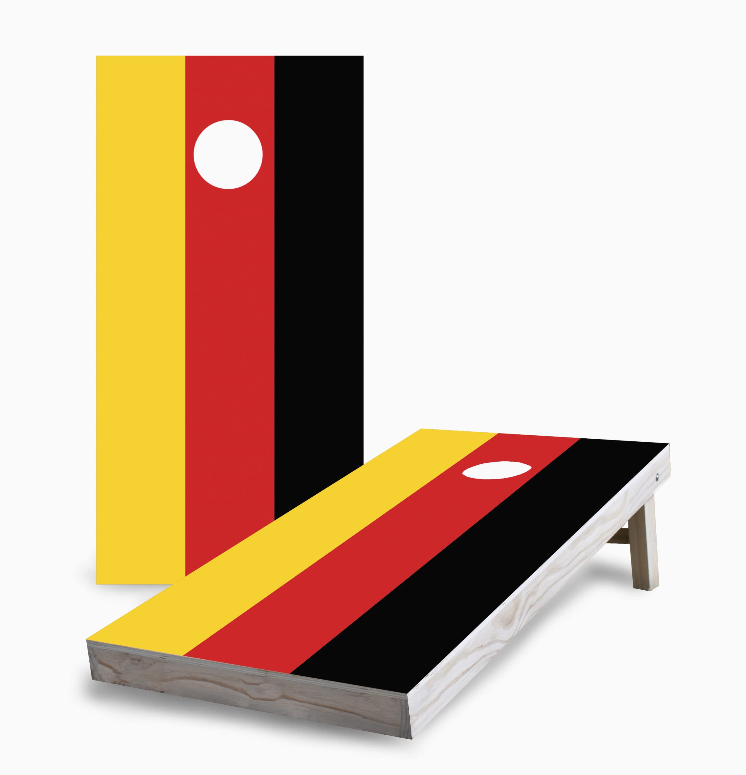 Skip's Garage German Flag Corn Hole Board Set - 2 Boards, 8 Bags & Accessories - Outdoor Lawn Games for Backyard, Tailgating & BBQ Parties