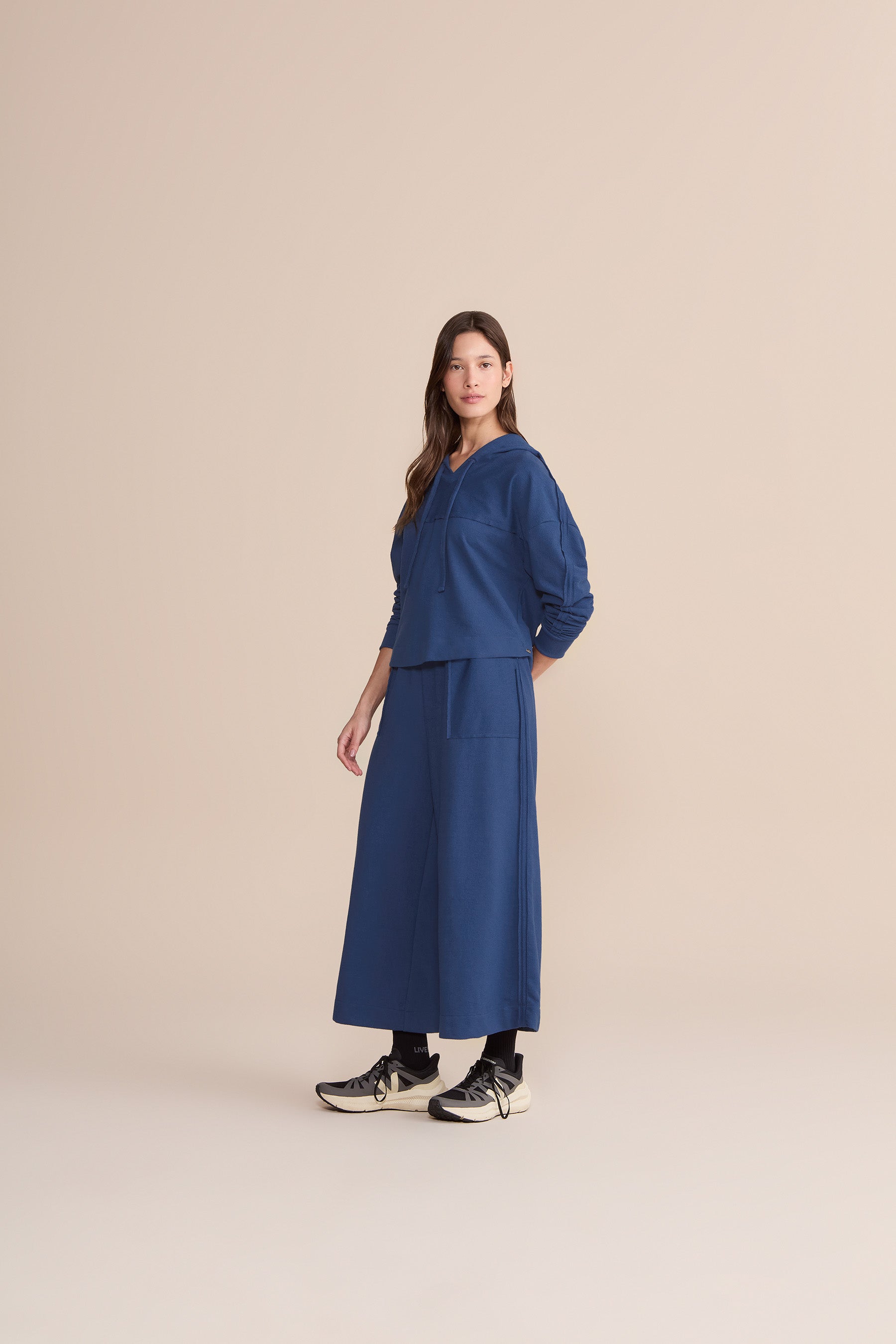 Soft Pure Wide Leg Cropped Pants for Women - Comfortable High Waisted Lounge Pants - Perfect for Yoga, Travel & Casual Wear