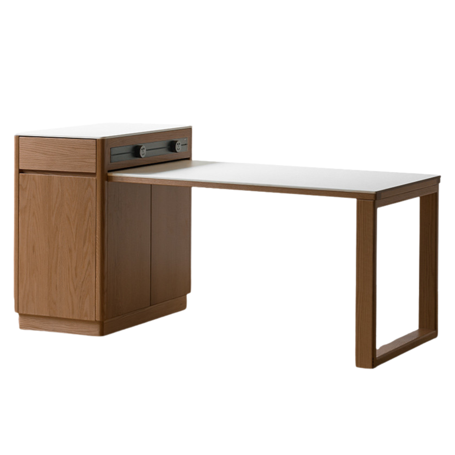 72.4-82.6x35x36.6 inch / 184-210x89x93 cm / Natural Wood Color