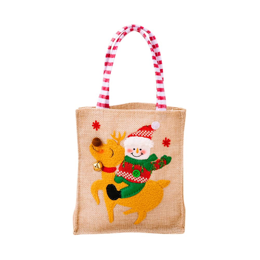 Christmas Candy Tote Bag for Kids - Holiday Party Decorations, Jewelry & Snack Storage - Perfect for Christmas Celebrations, Gift Giving & Classroom Treats