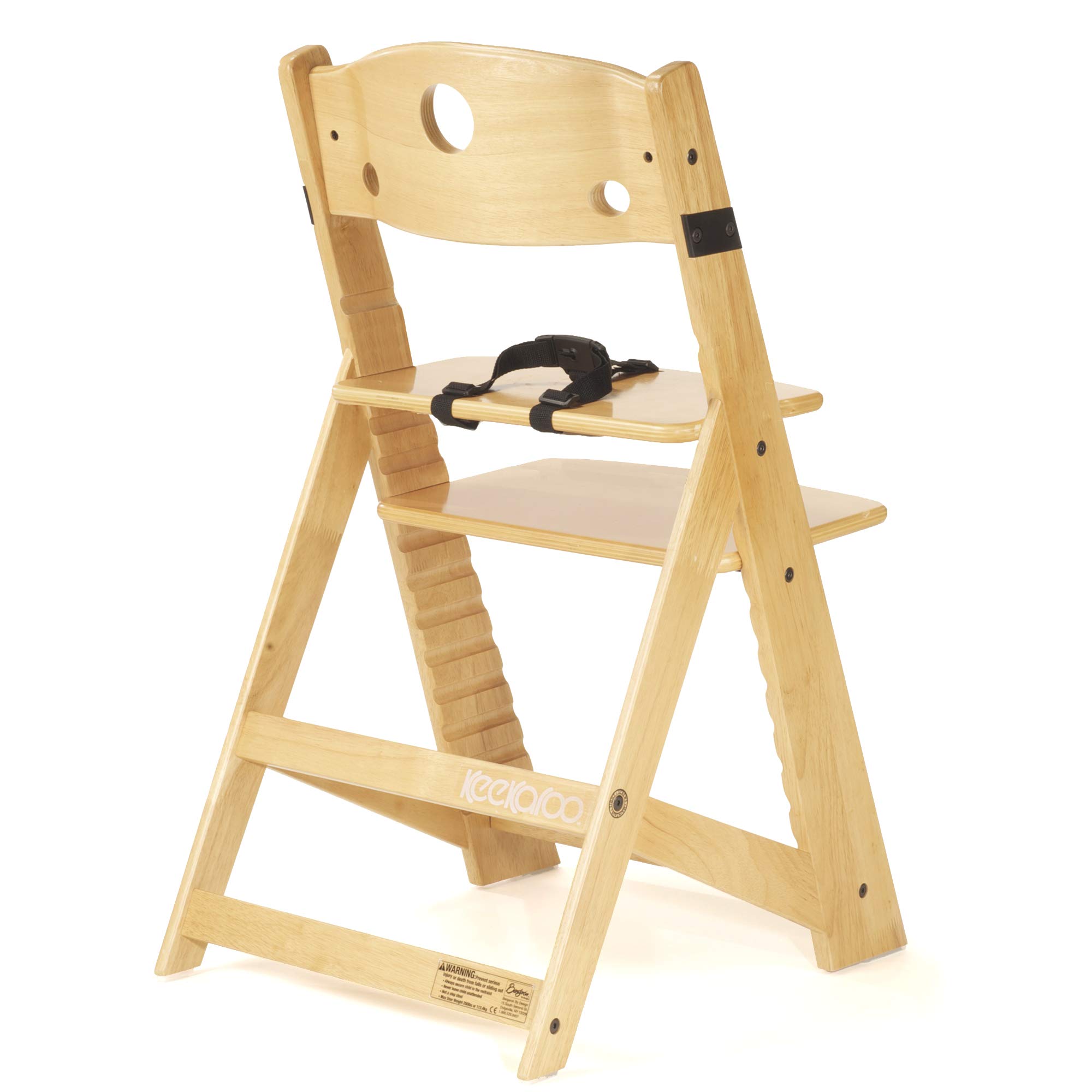 Keekaroo Height Right Adjustable Kids Chair - Natural Wooden High Chair for Toddlers & Children - Perfect for Dining, Learning & Playtime